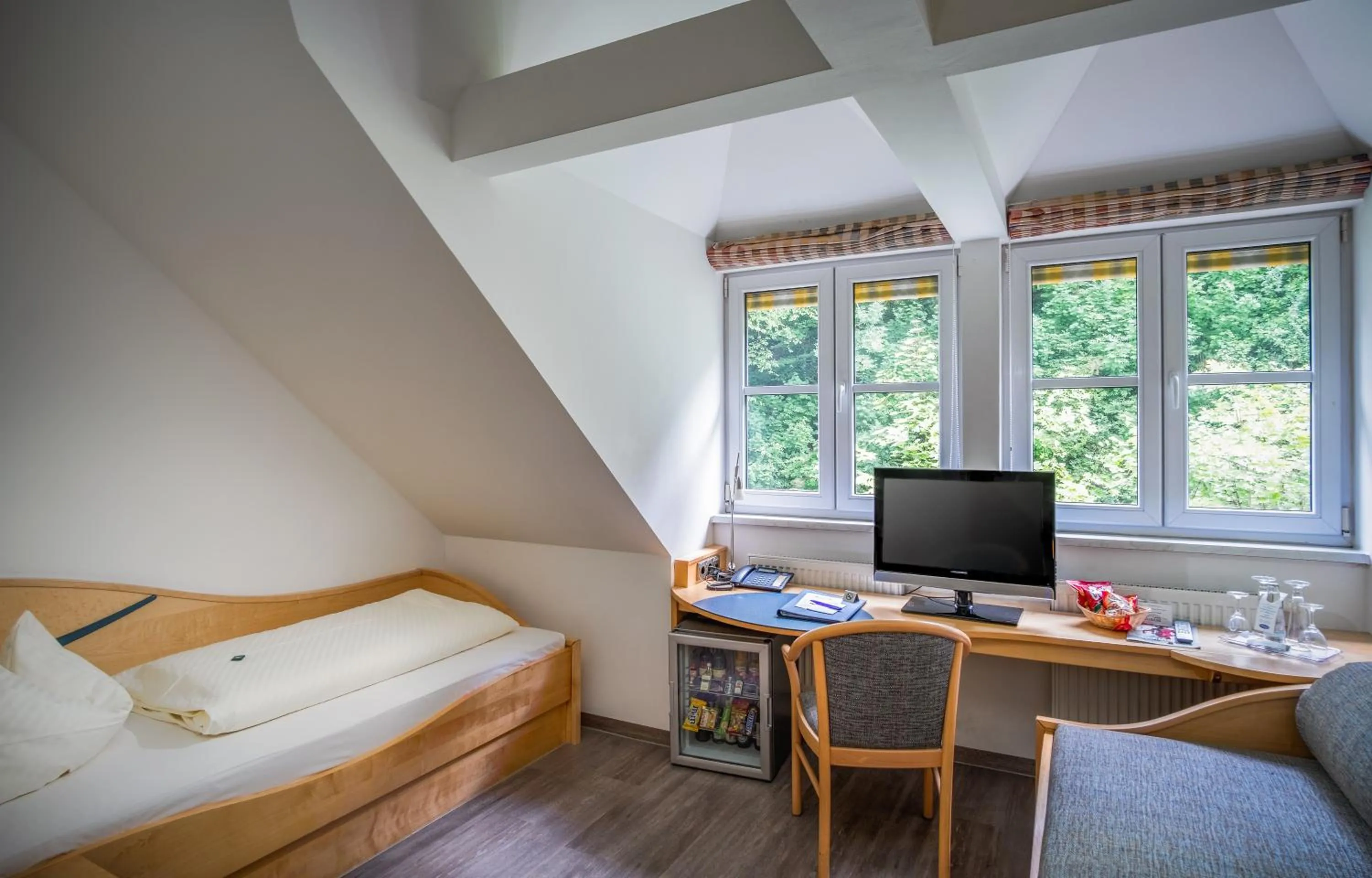 Bed in Hotel Atrium Garni