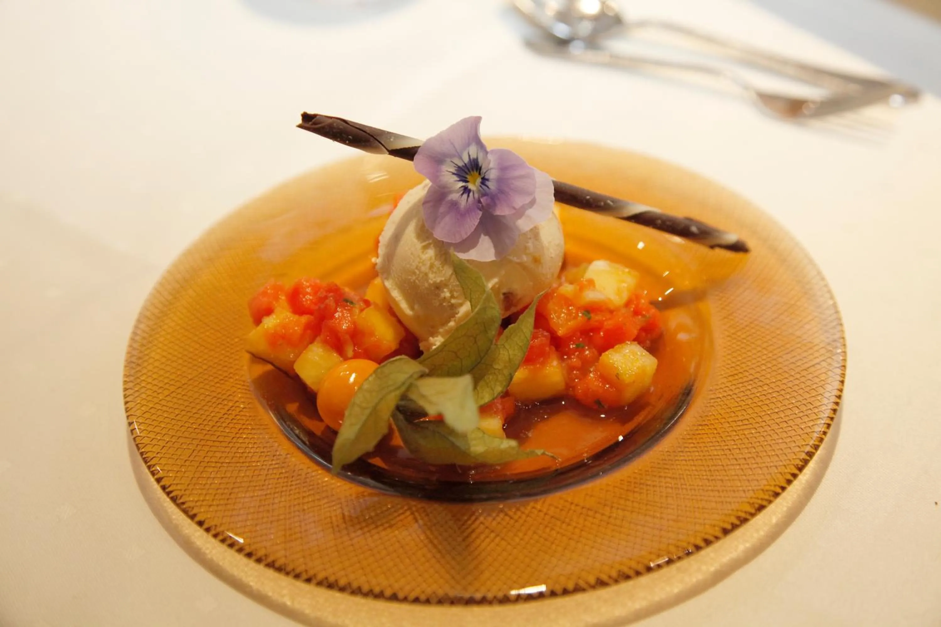 Food close-up in Hotel Hirsch