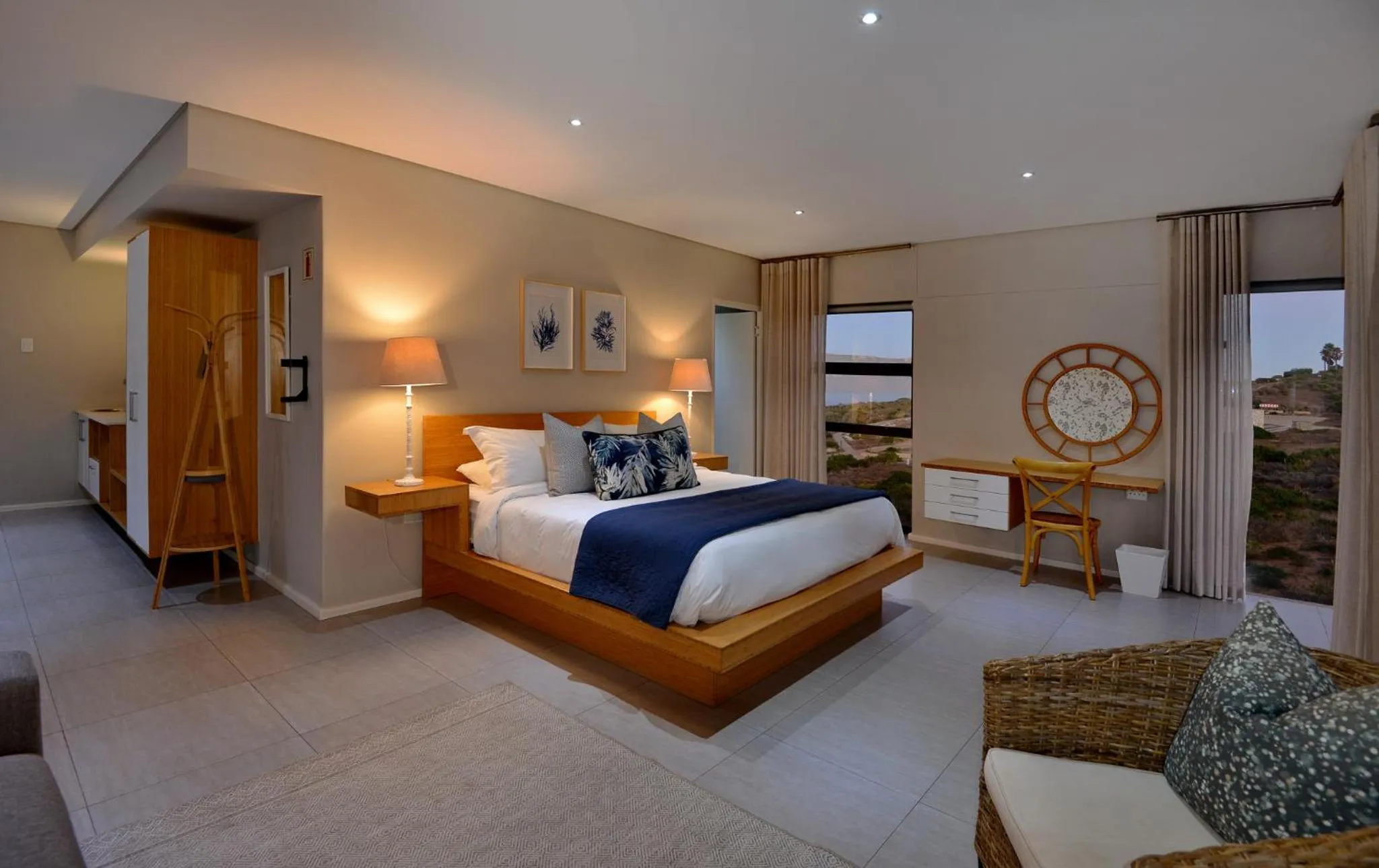 Bed in The Shark Bay Boutique Hotel & Spa