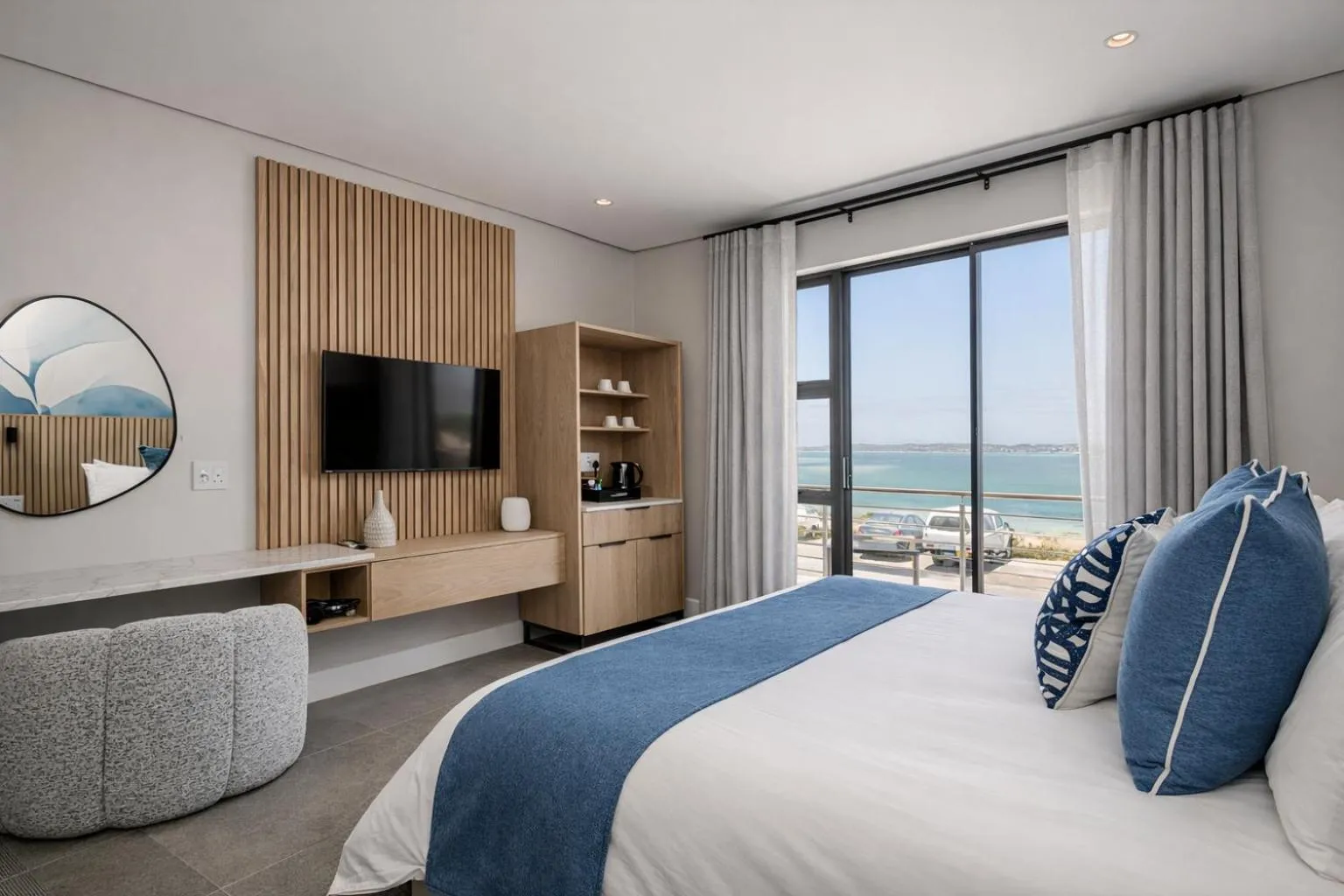 Bed in The Shark Bay Boutique Hotel & Spa
