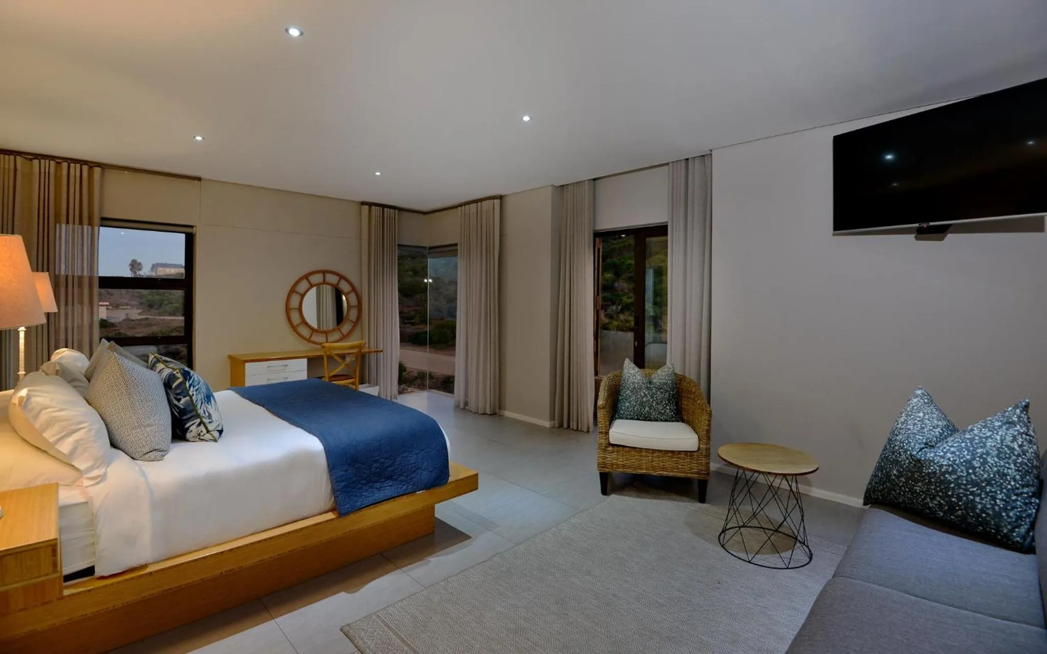 Bed in The Shark Bay Boutique Hotel & Spa