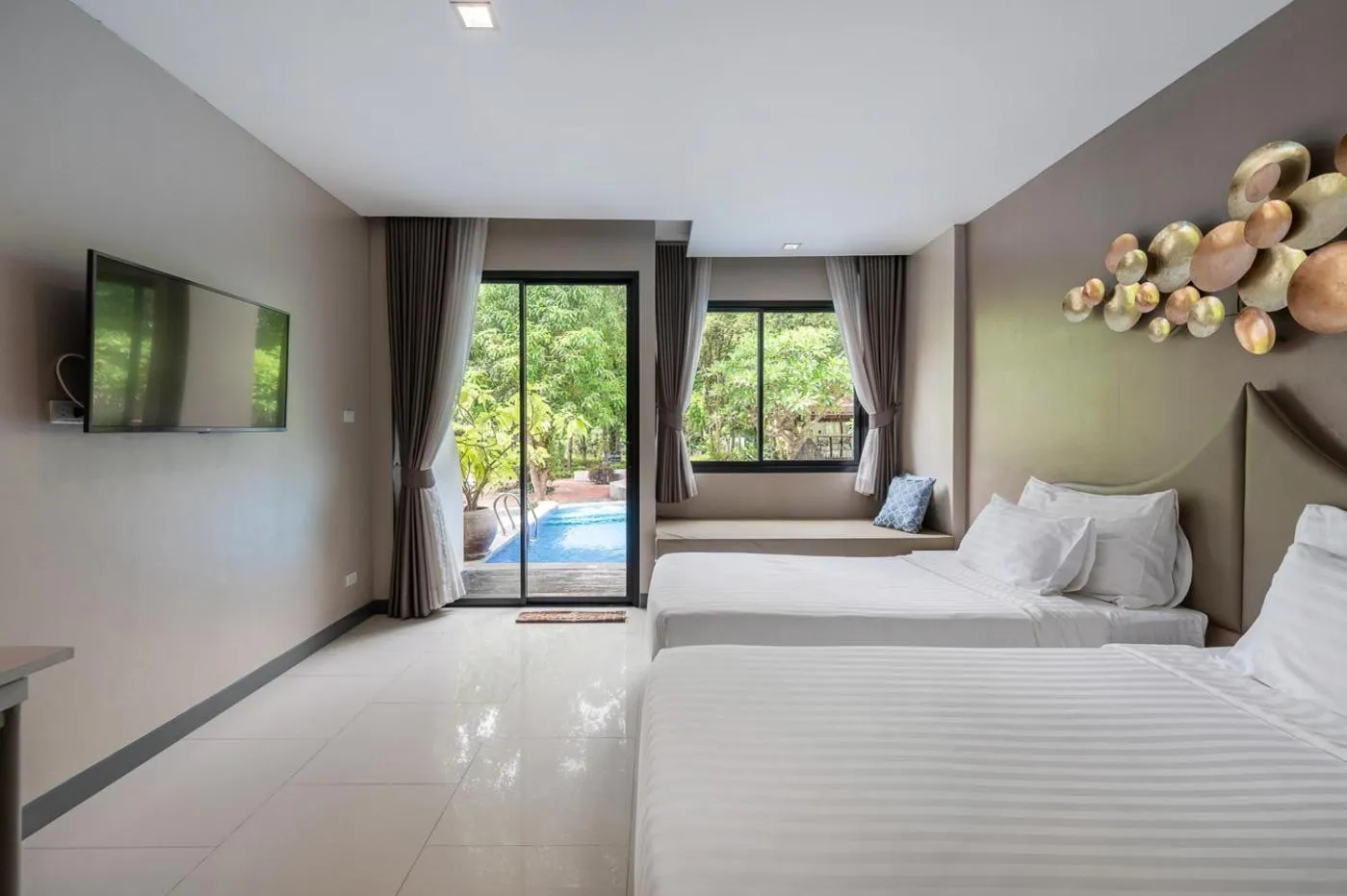 Bed in At Rice Resort