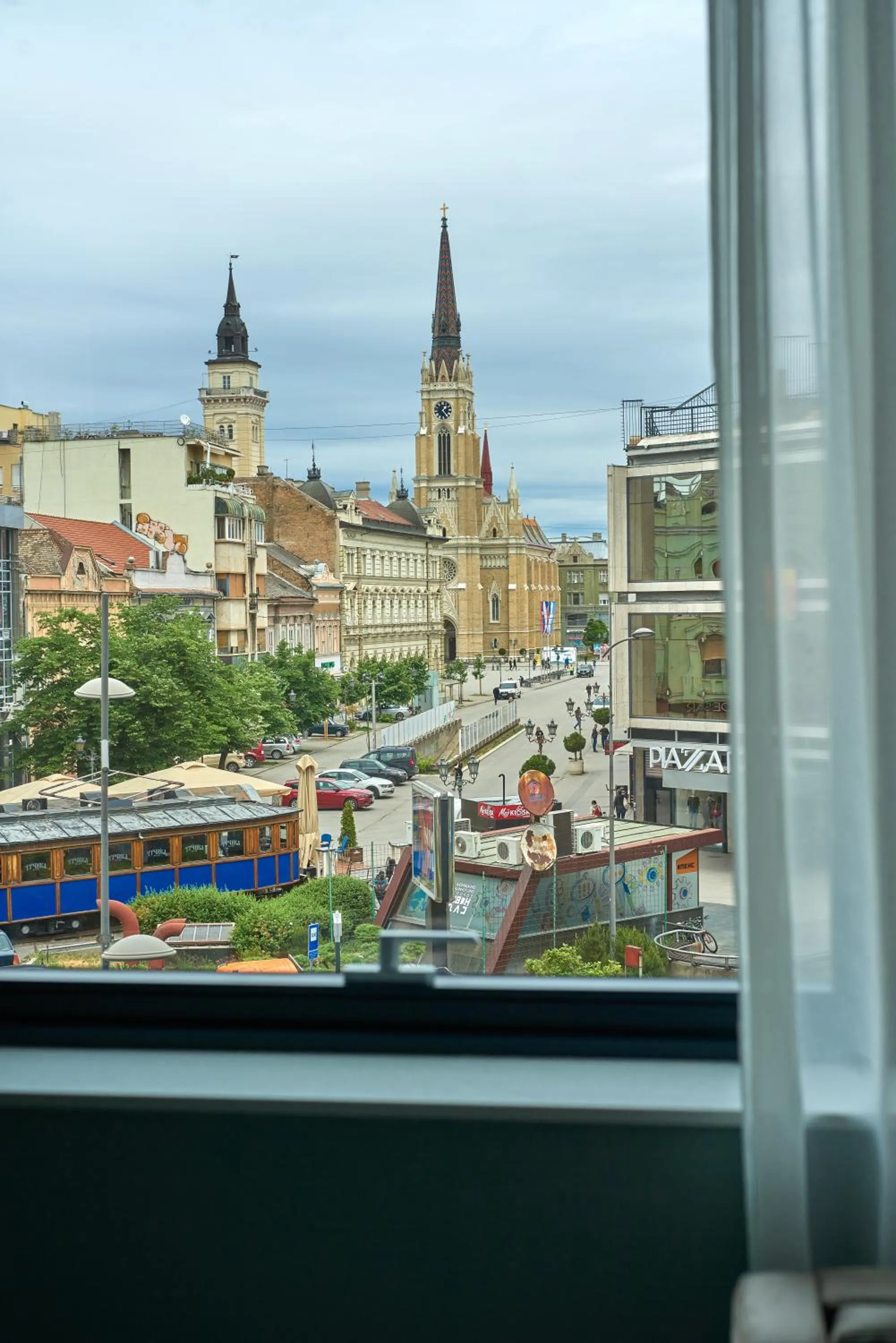 City view in Hotel Pupin Novi Sad