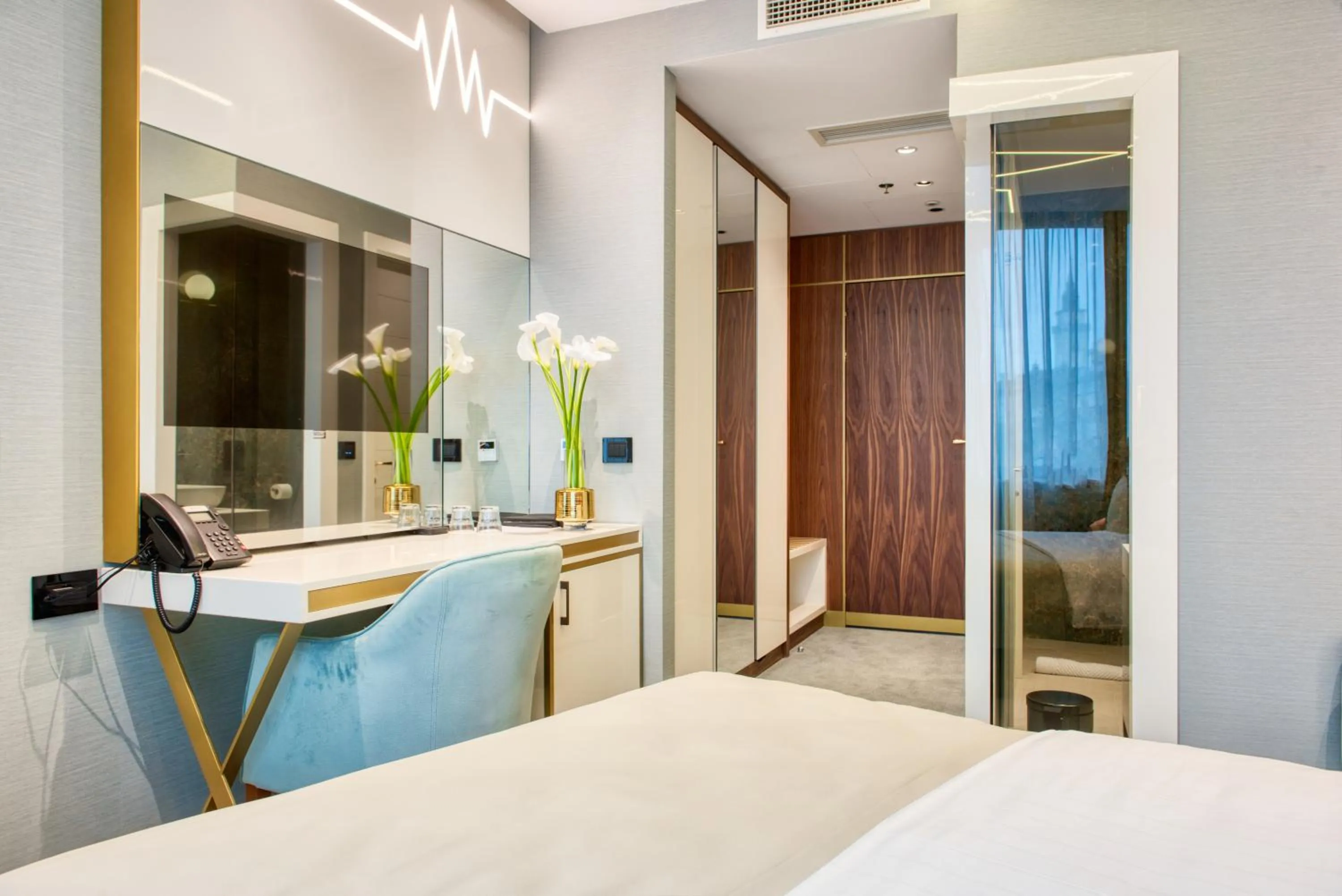 Bed in Hotel Pupin Novi Sad