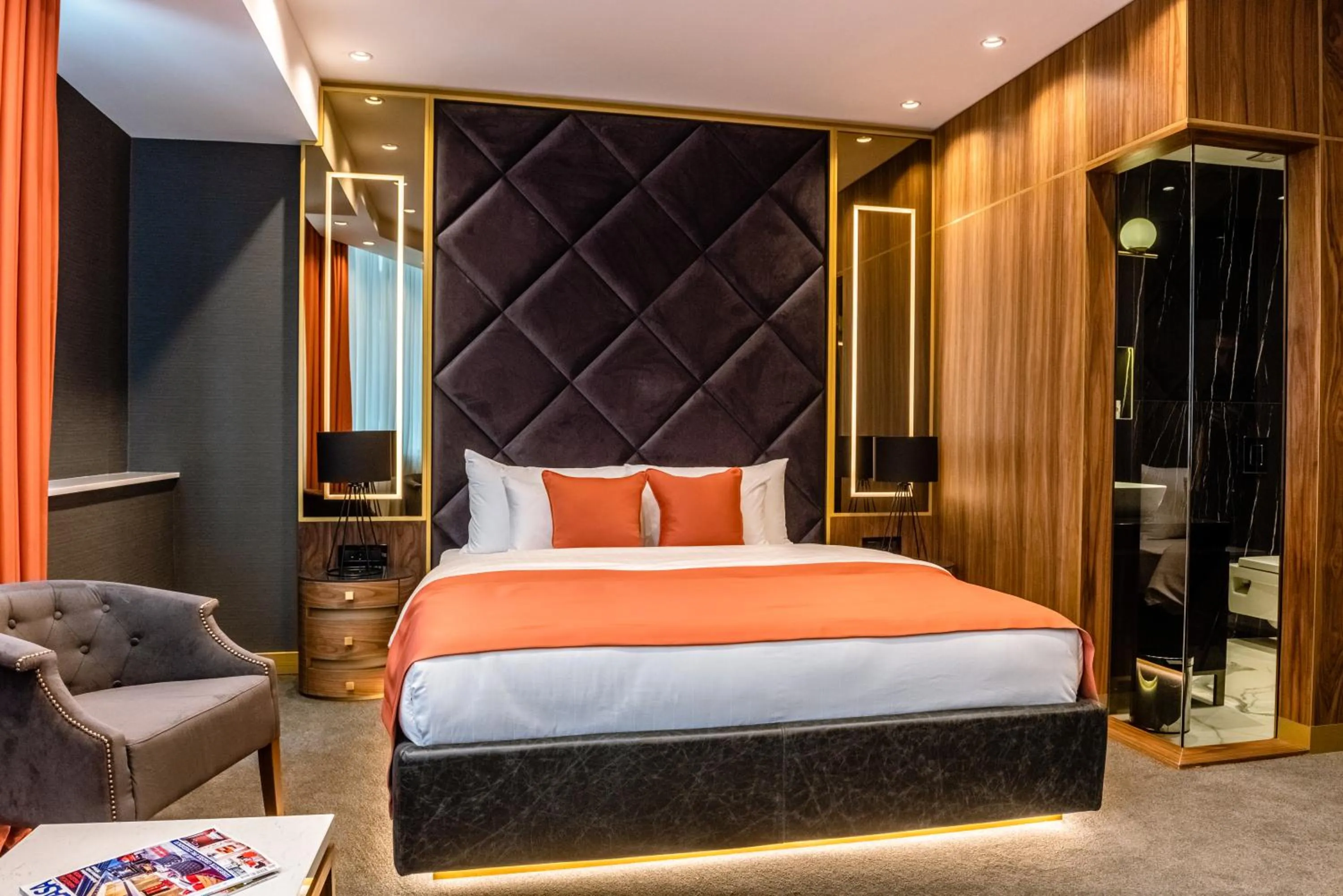 Bed in Hotel Pupin Novi Sad