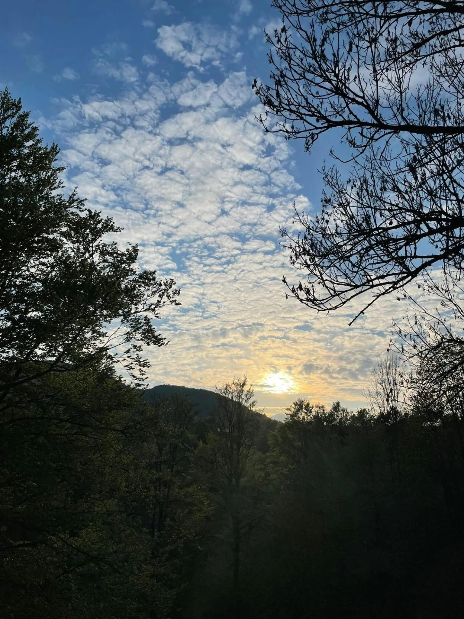 Sunset in Giulio Mountain B&B