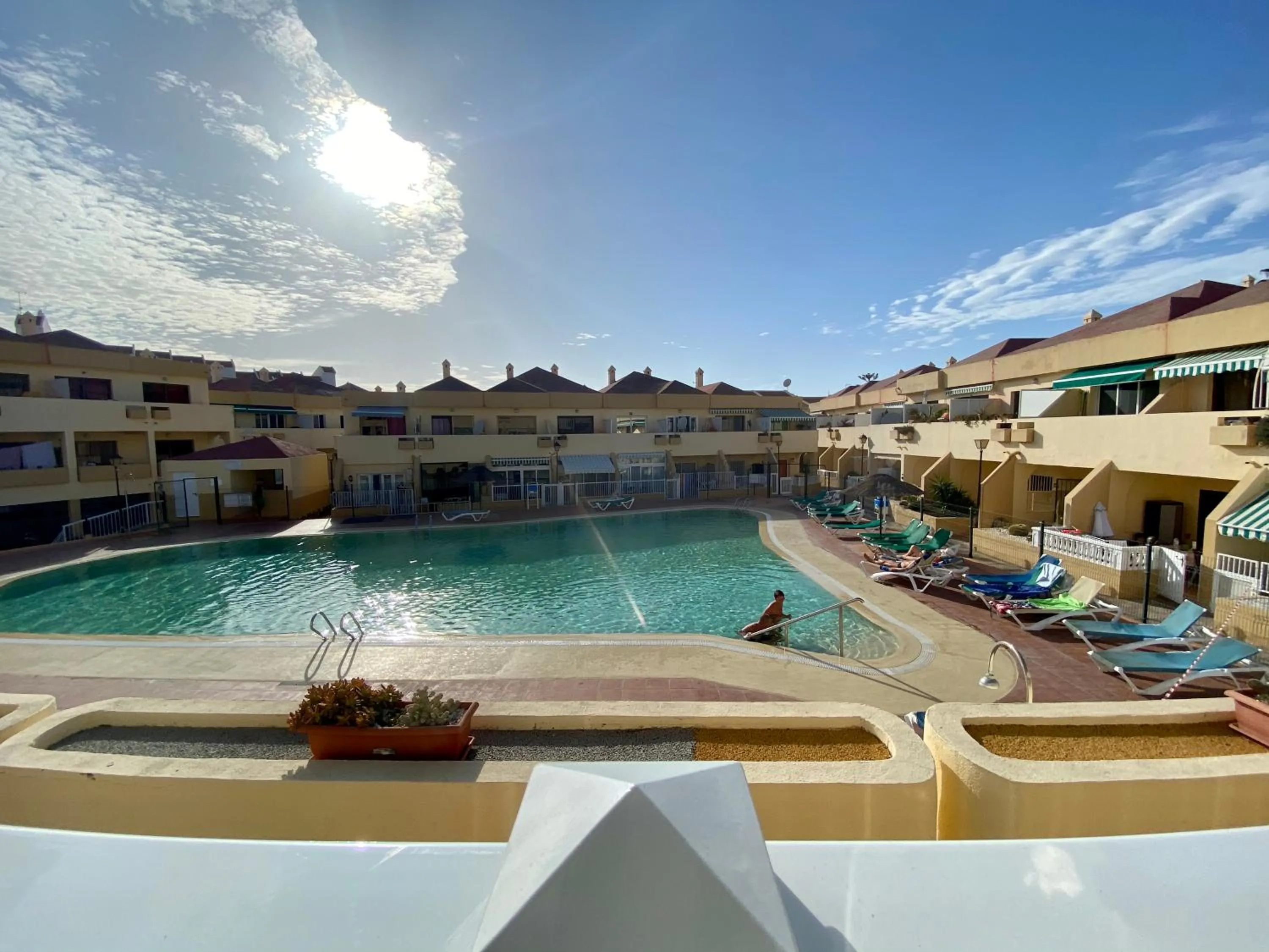 Patio in Apartament Mareverde Resort Costa Adeje