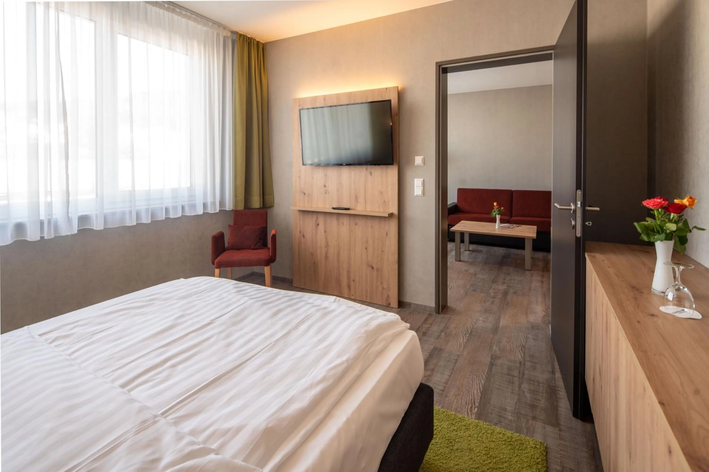 Photo of the whole room, Bed in Hotel Schlossberg Wehingen