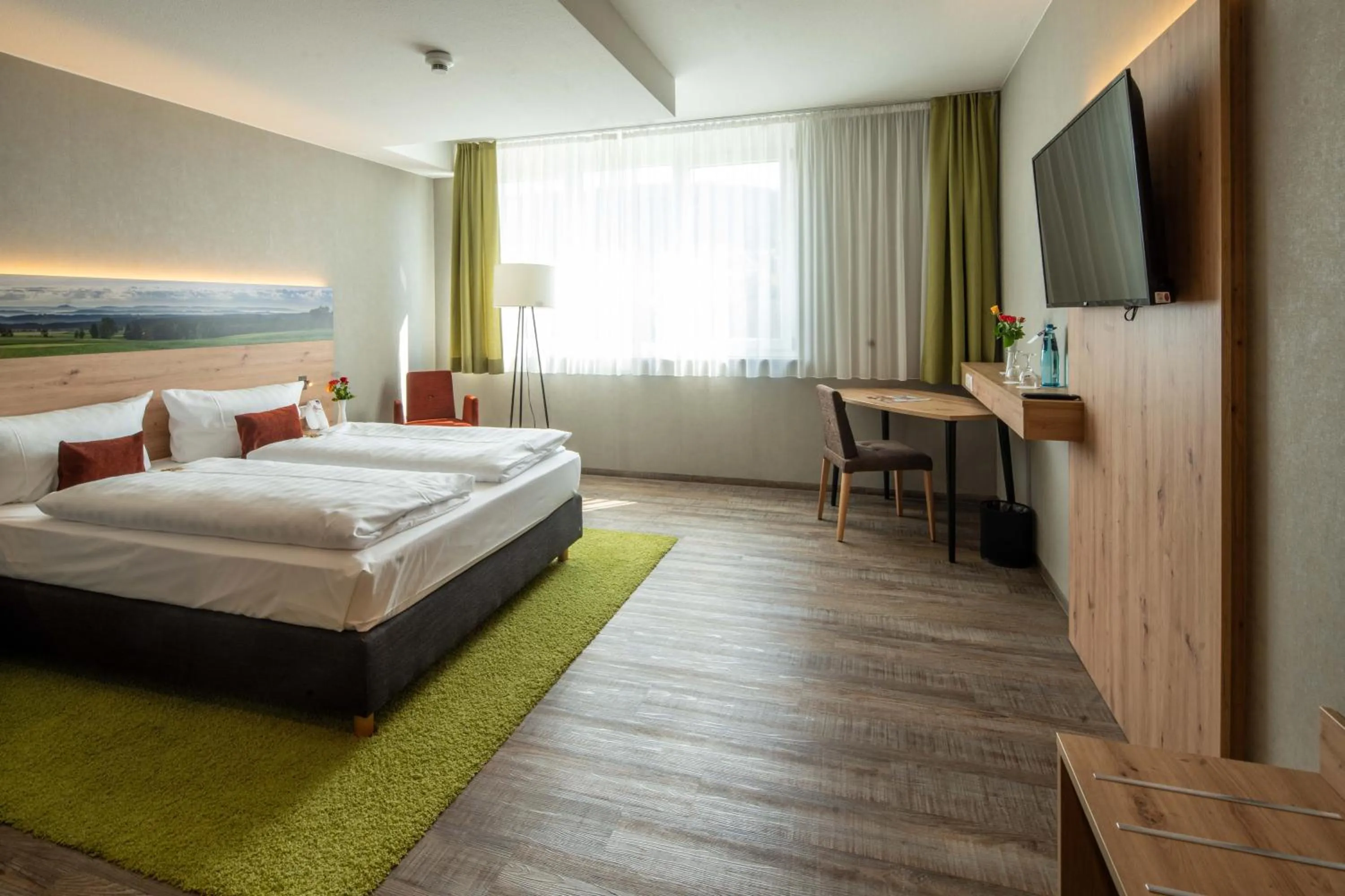 Photo of the whole room, Bed in Hotel Schlossberg Wehingen