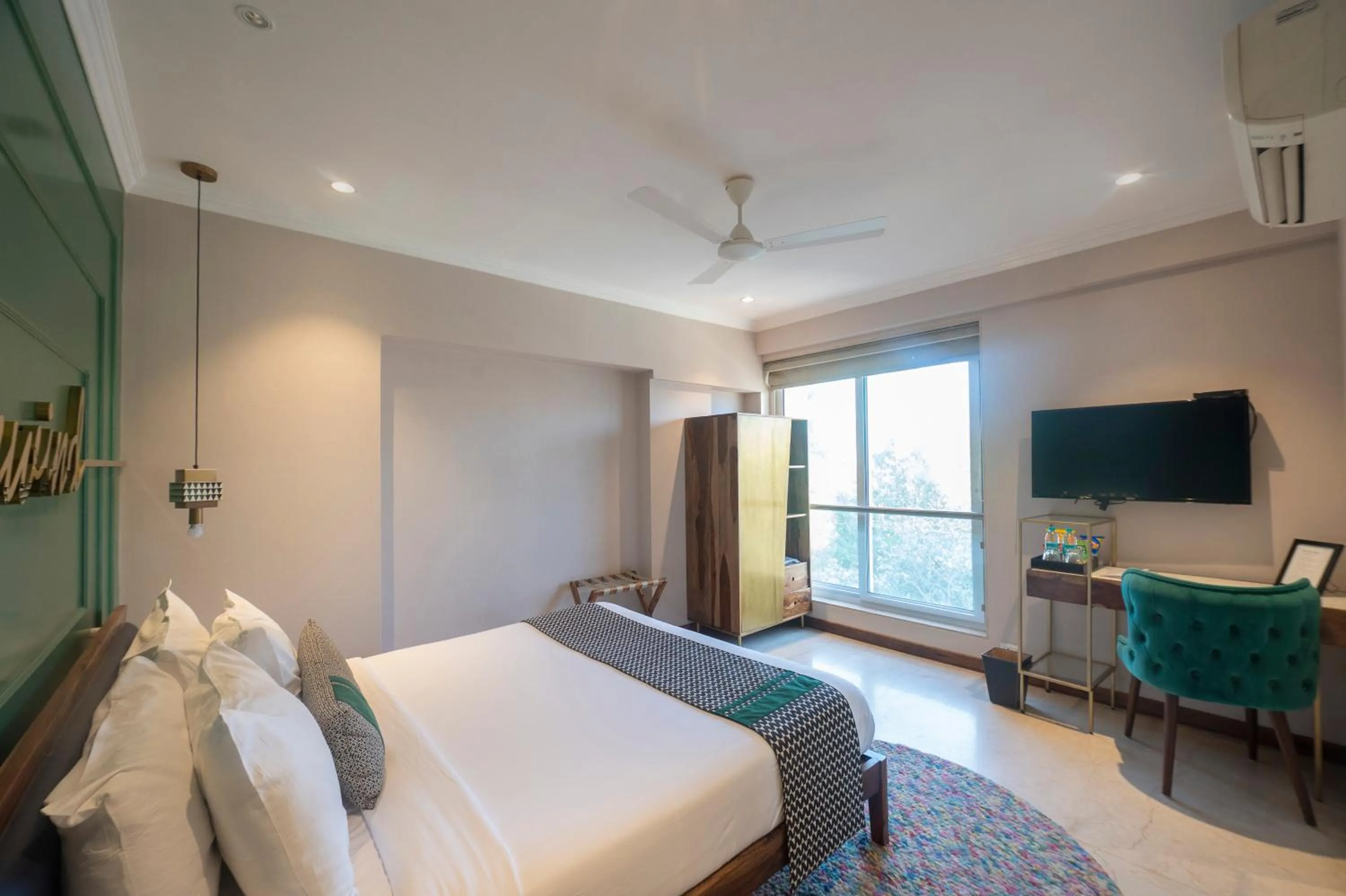 Bedroom, Bed in Theory9 Premium Service Apartments Bandra