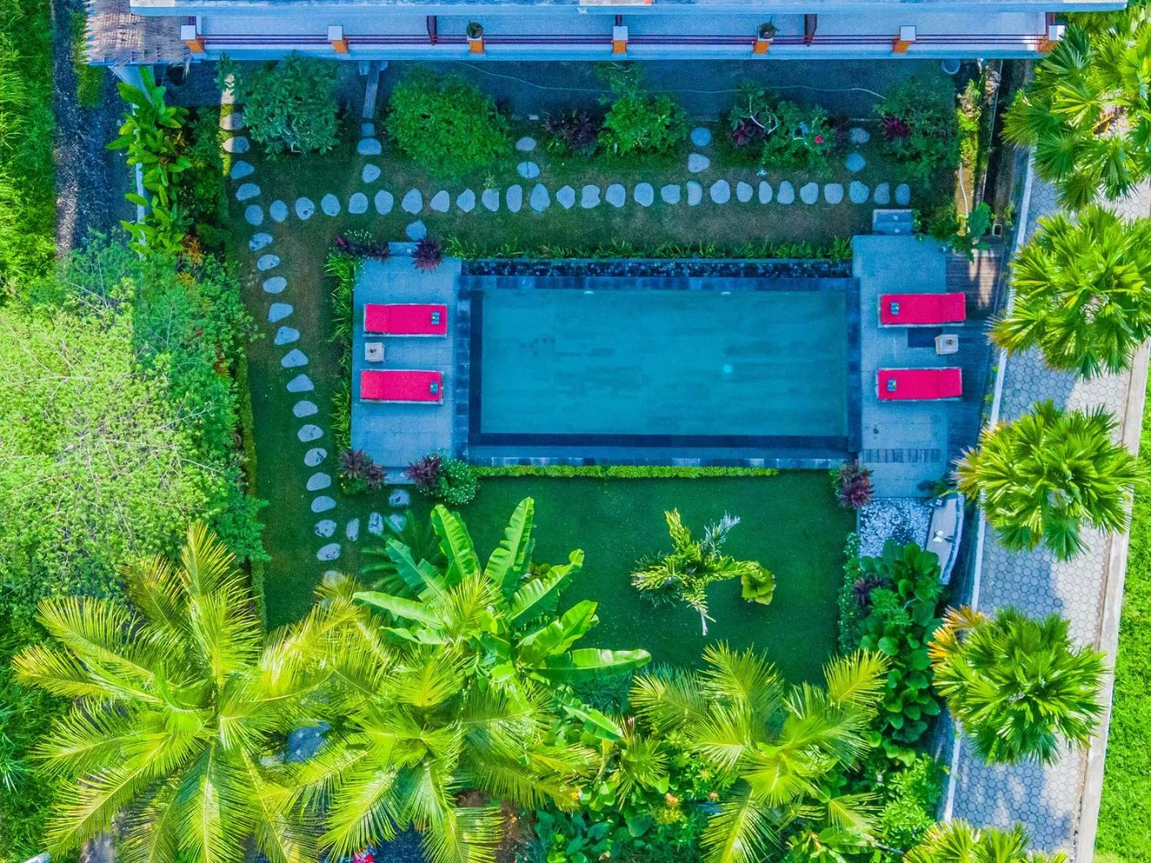 Bird's eye view in Tantra House Ubud