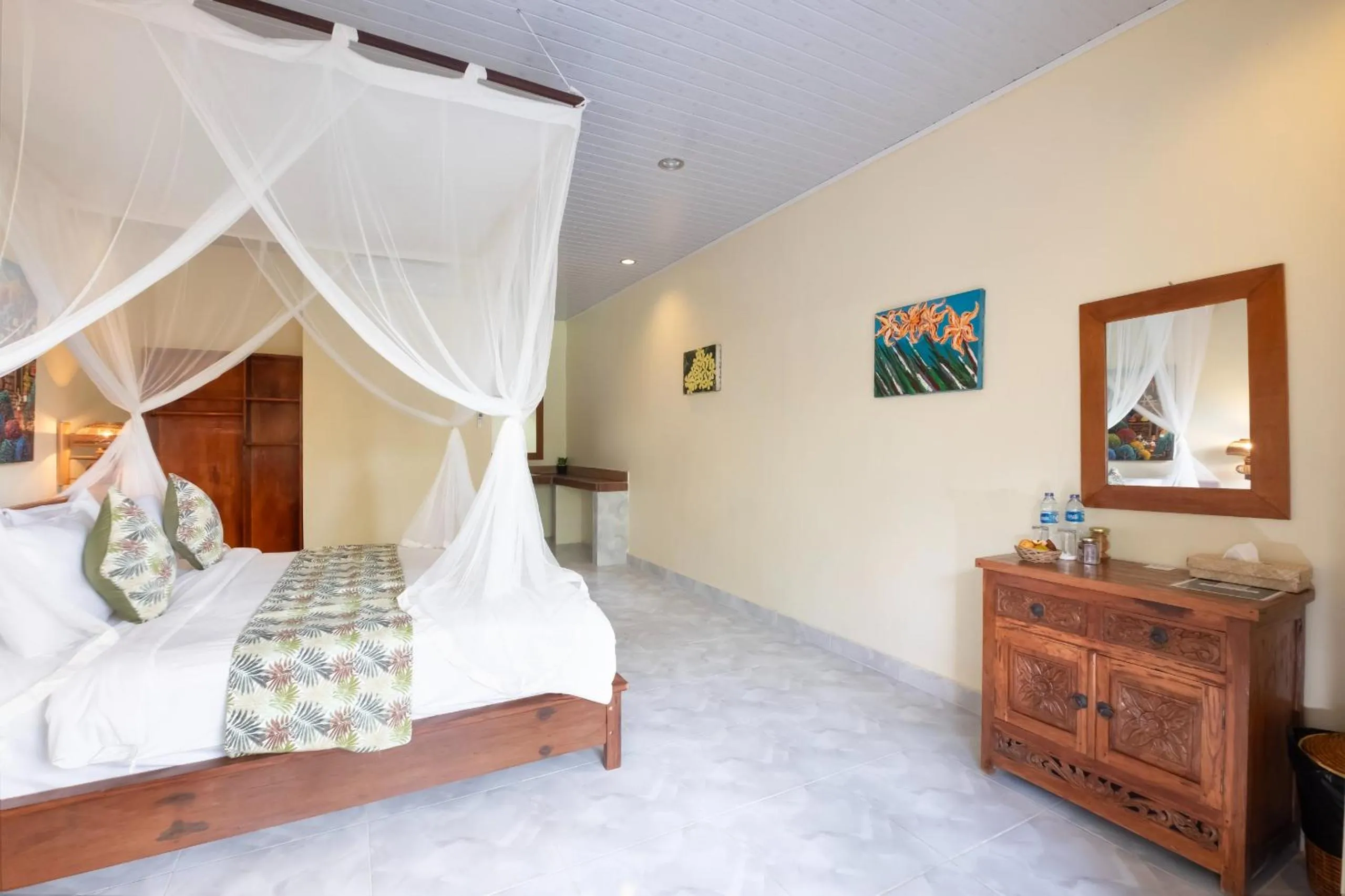 Bed in Tantra House Ubud