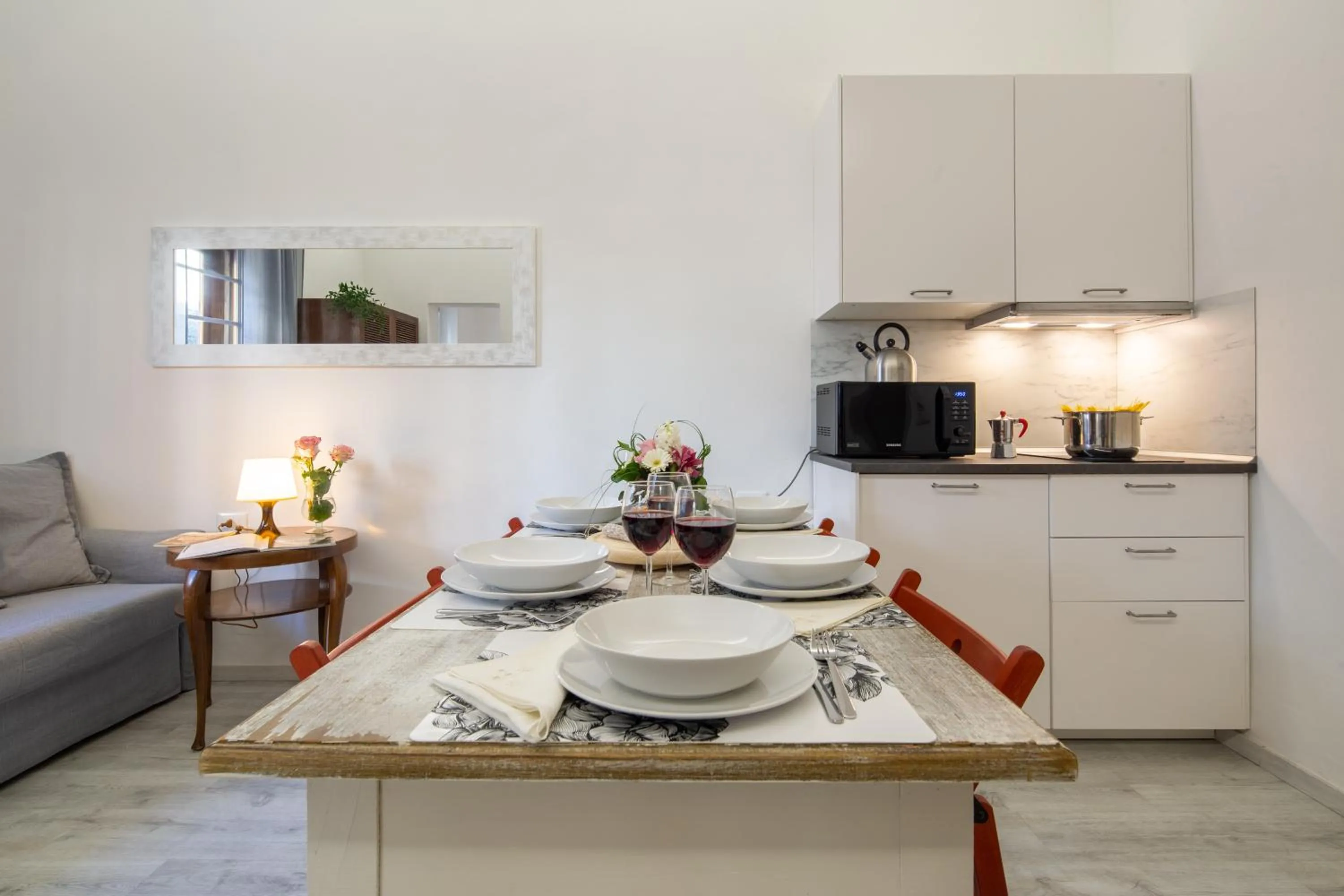 Kitchen or kitchenette in Central Station Apartment by Mmega