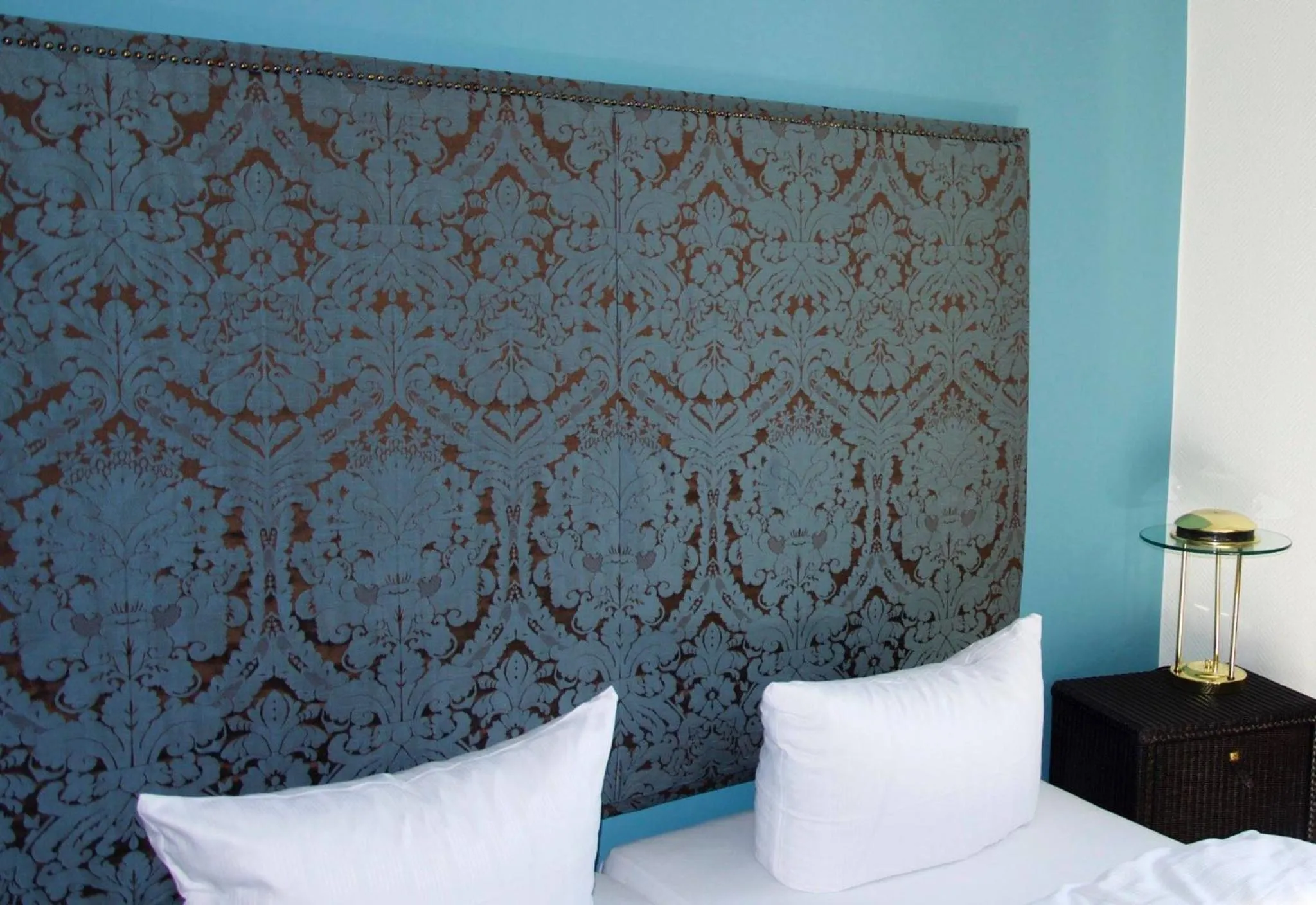 Decorative detail, Bed in Hotel Trabener Hof