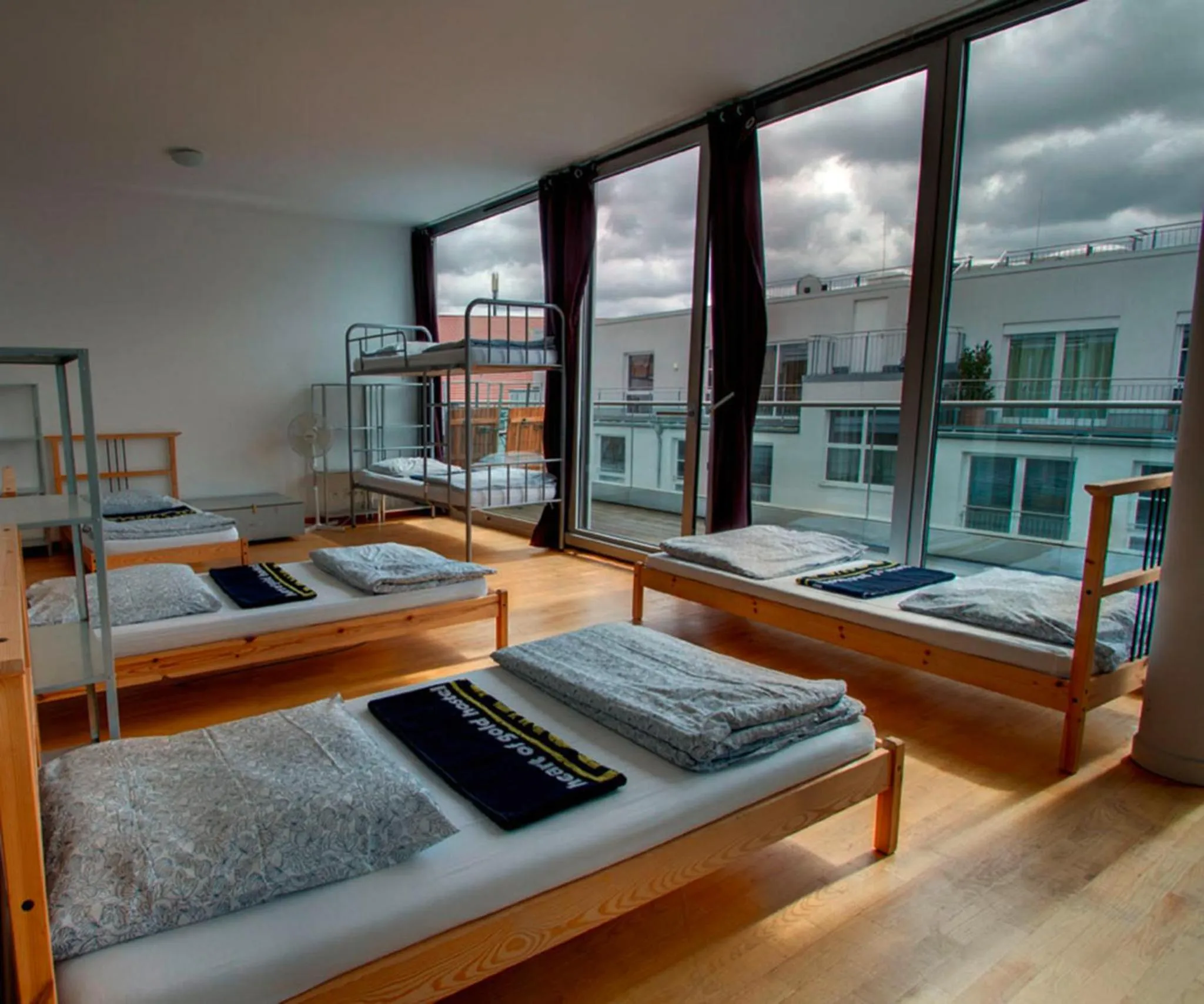 Balcony/Terrace, Bed in Heart of Gold Hostel & Capsules Berlin