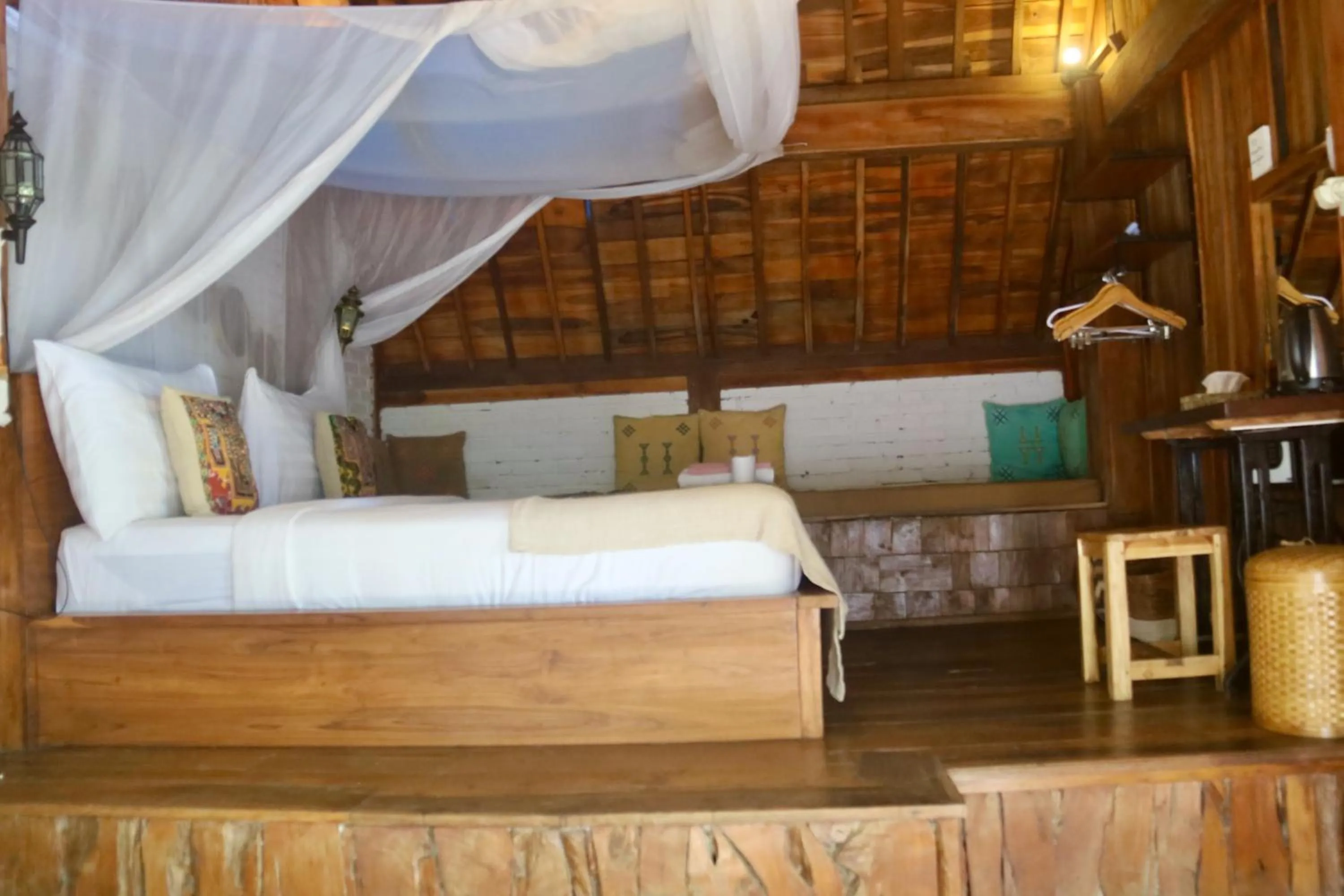 Bed in Ubuntu Bali Eco Yoga Retreat - CANGGU