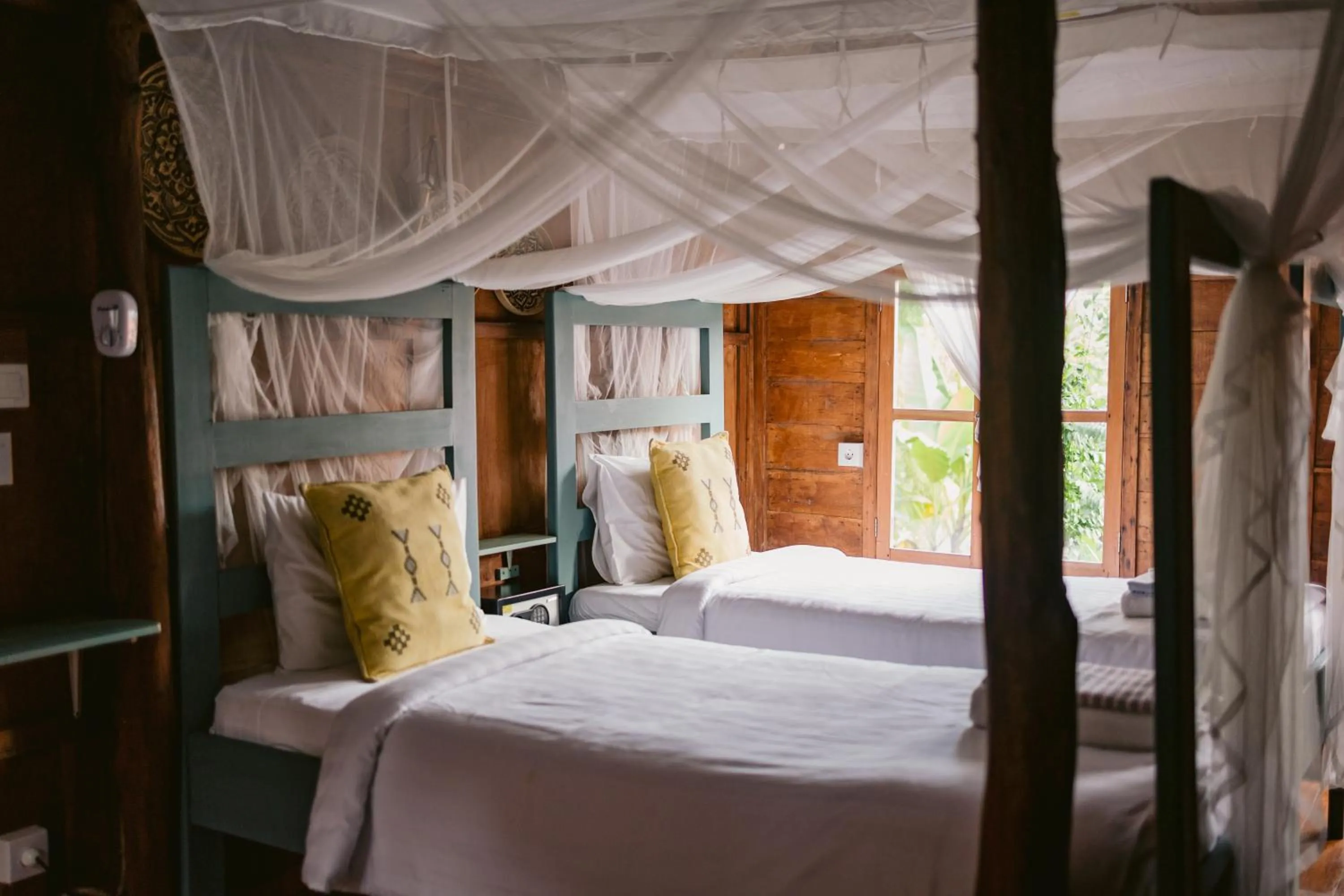 Bedroom, Bed in Ubuntu Bali Eco Yoga Retreat - CANGGU