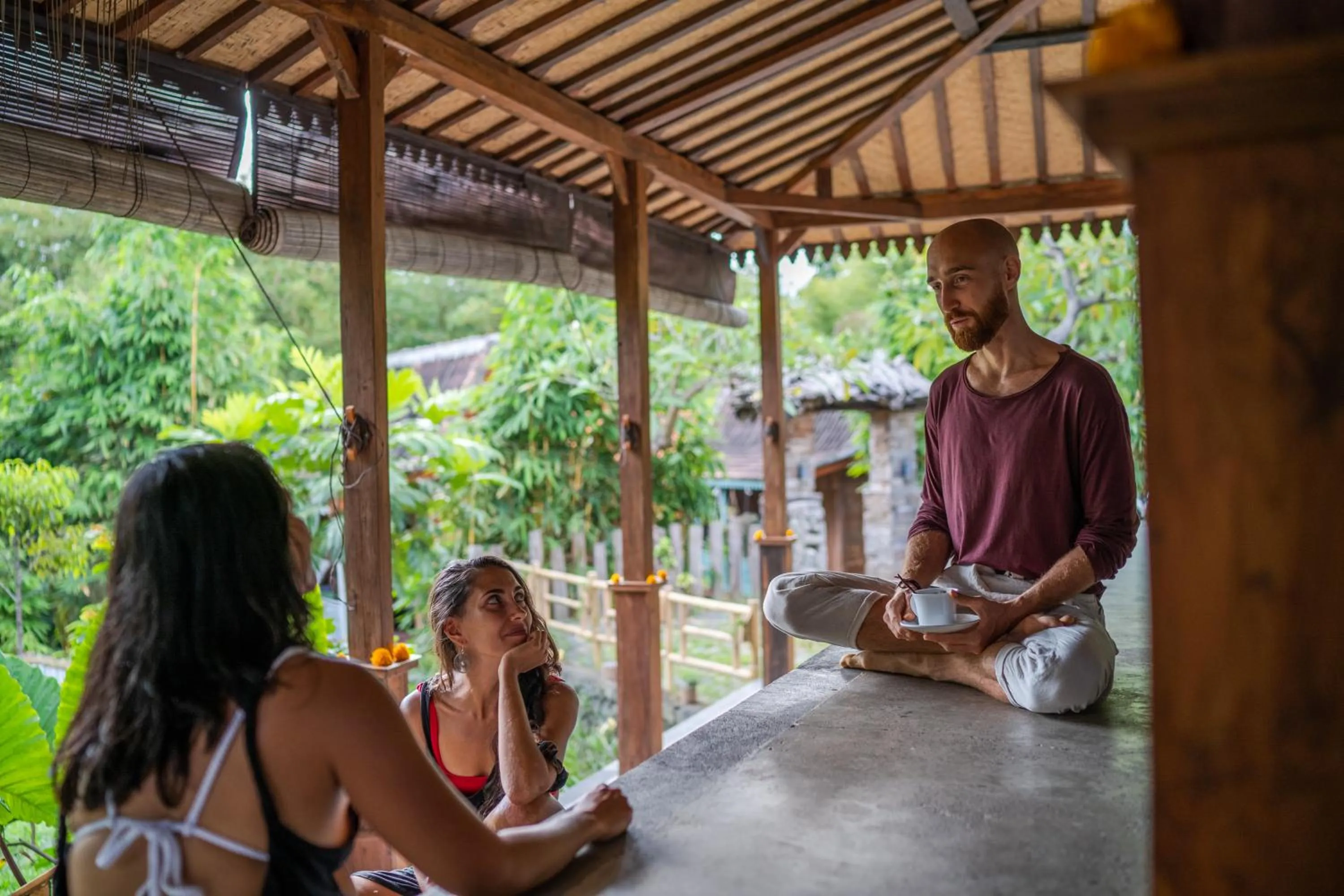 group of guests in Ubuntu Bali Eco Yoga Retreat - CANGGU
