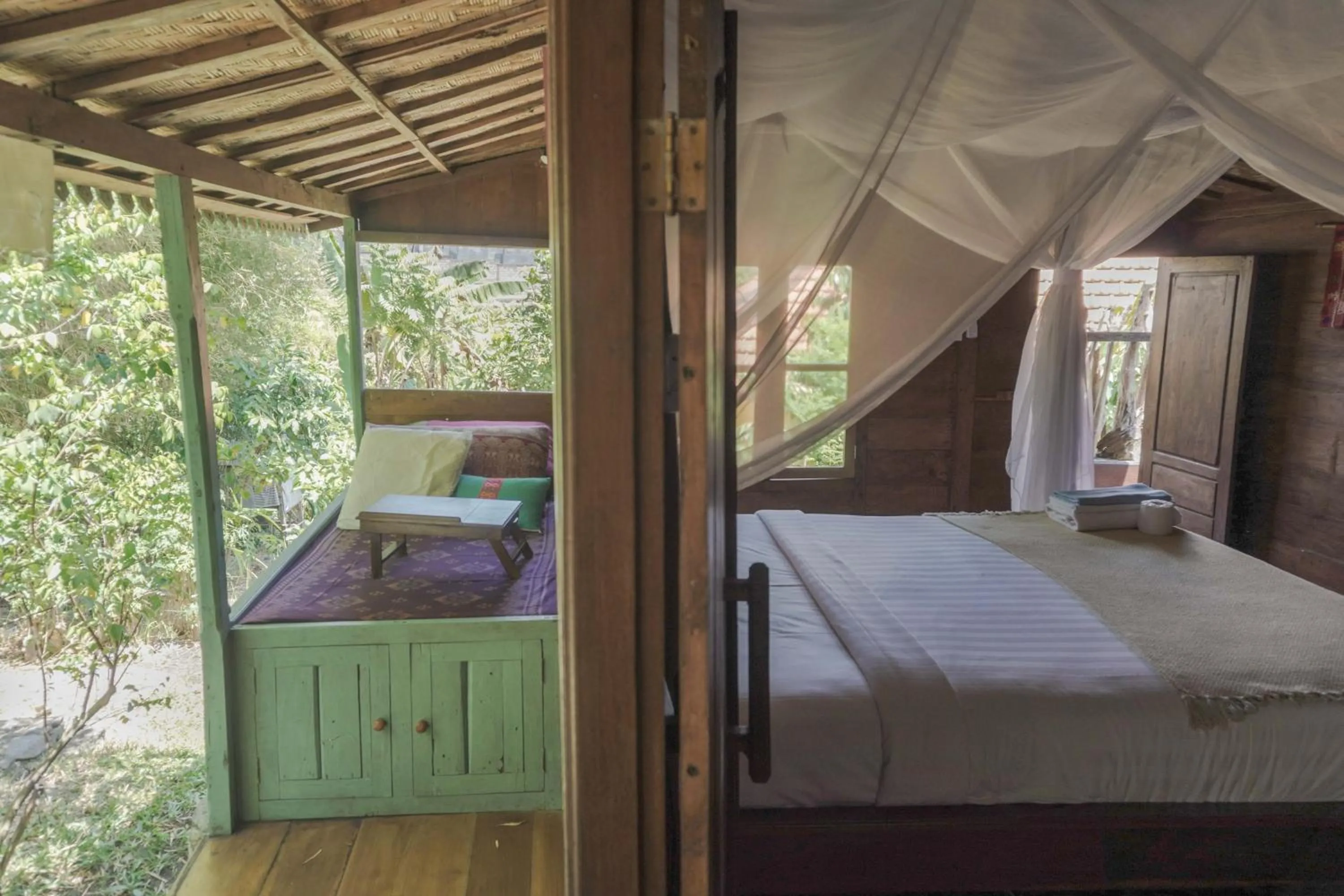 Property building, Bed in Ubuntu Bali Eco Yoga Retreat - CANGGU