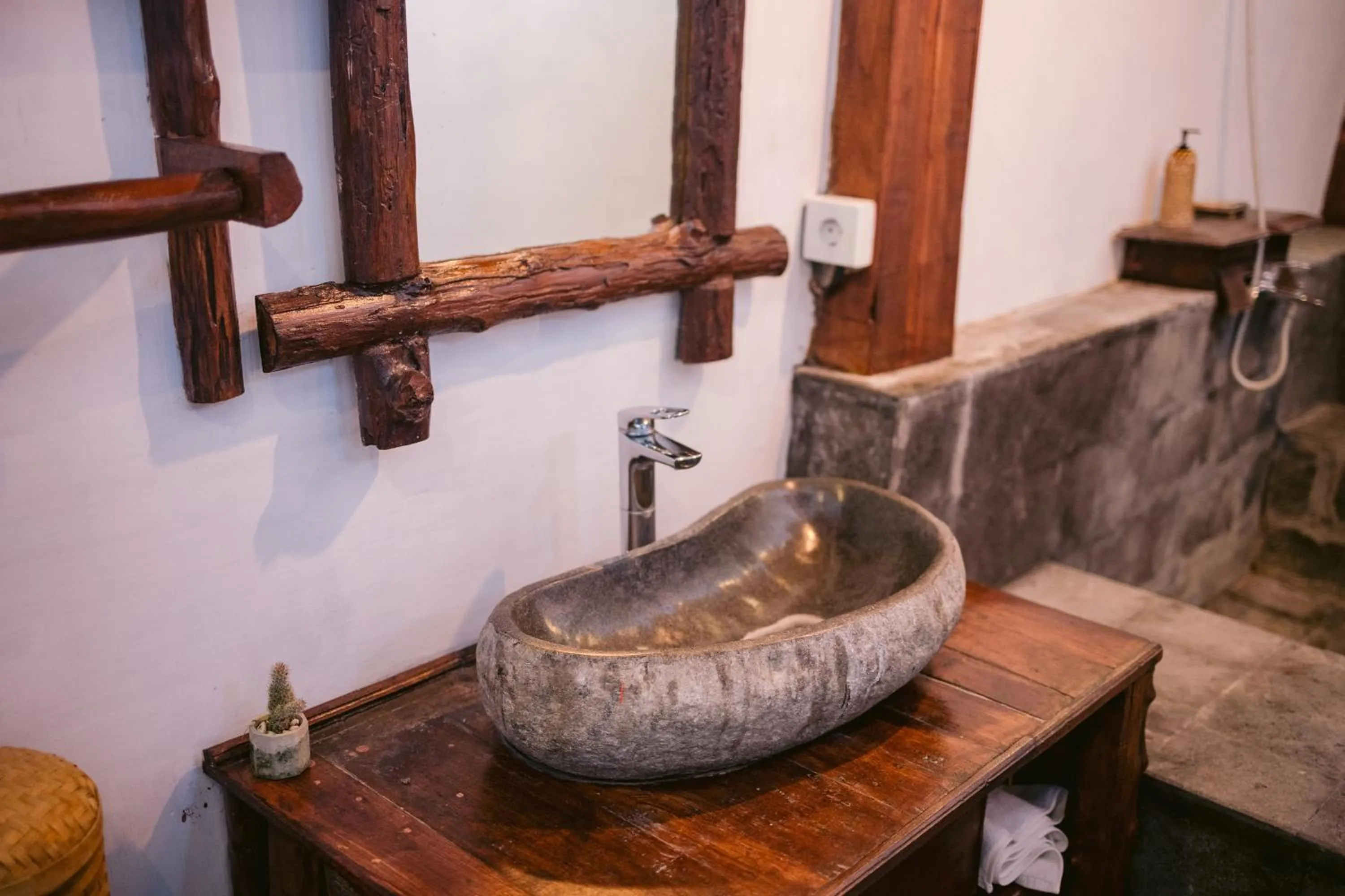 Bathroom in Ubuntu Bali Eco Yoga Retreat - CANGGU