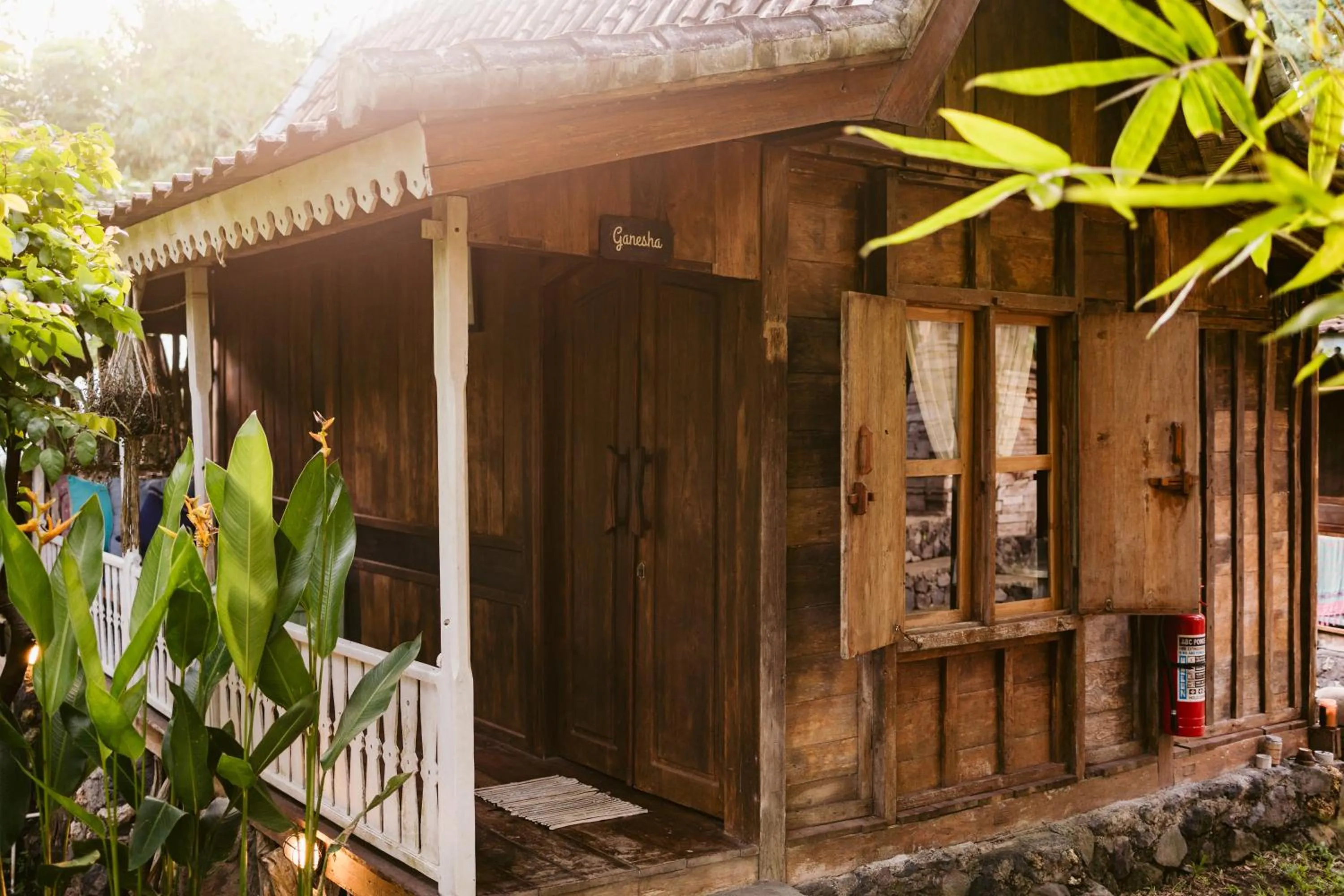 Balcony/Terrace in Ubuntu Bali Eco Yoga Retreat - CANGGU