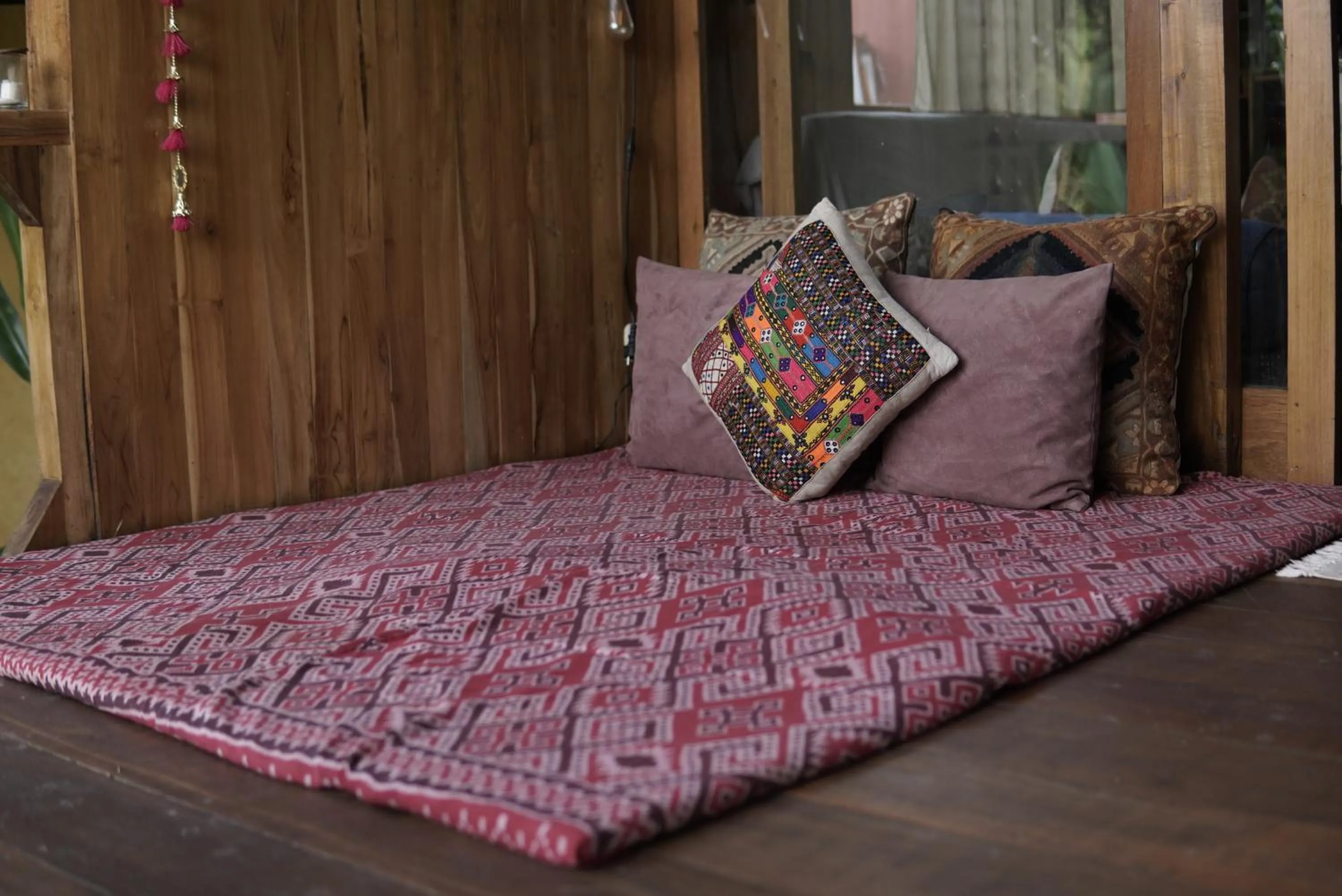 Bed in Ubuntu Bali Eco Yoga Retreat - CANGGU