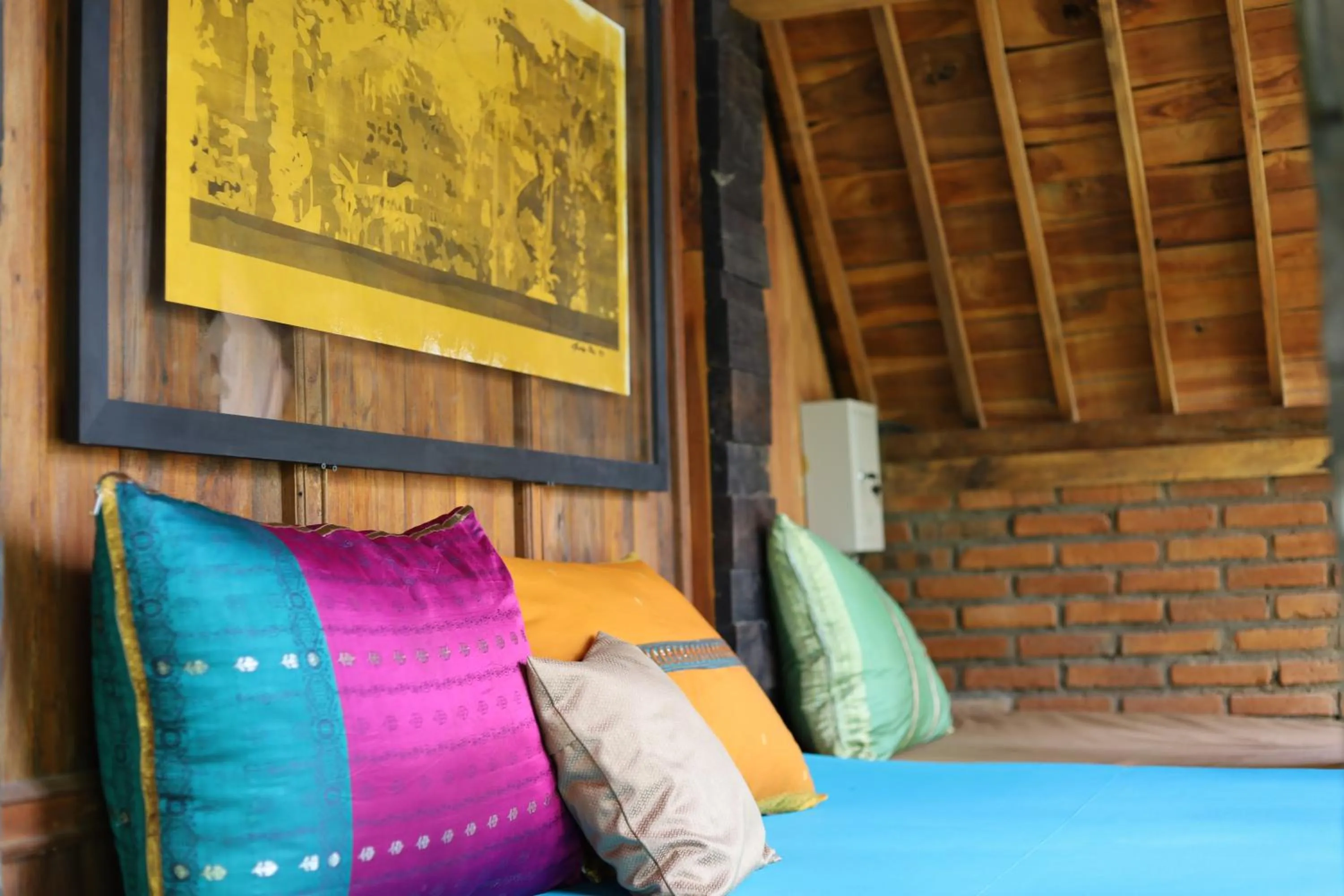 Balcony/Terrace, Bed in Ubuntu Bali Eco Yoga Retreat - CANGGU