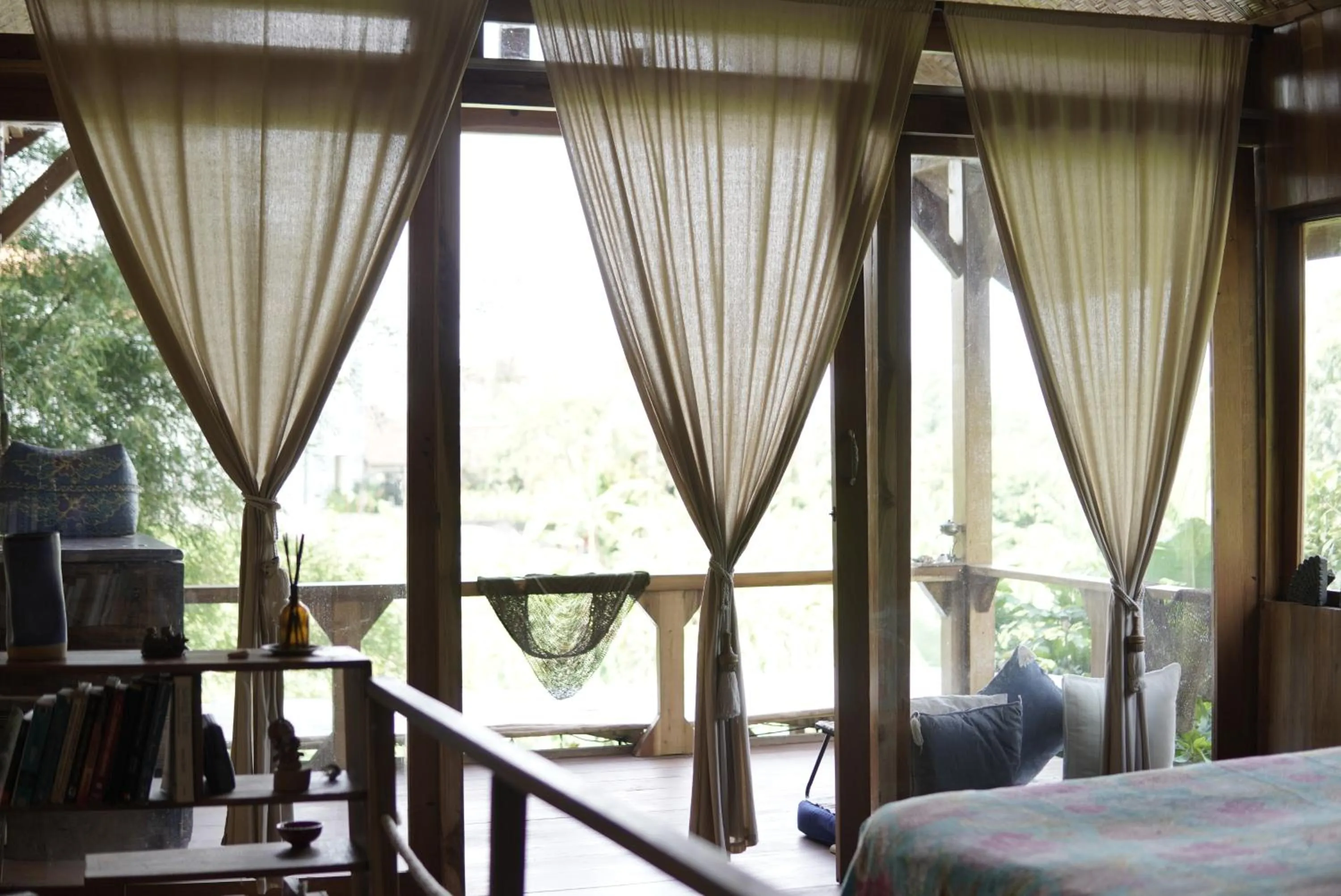 Balcony/Terrace in Ubuntu Bali Eco Yoga Retreat - CANGGU