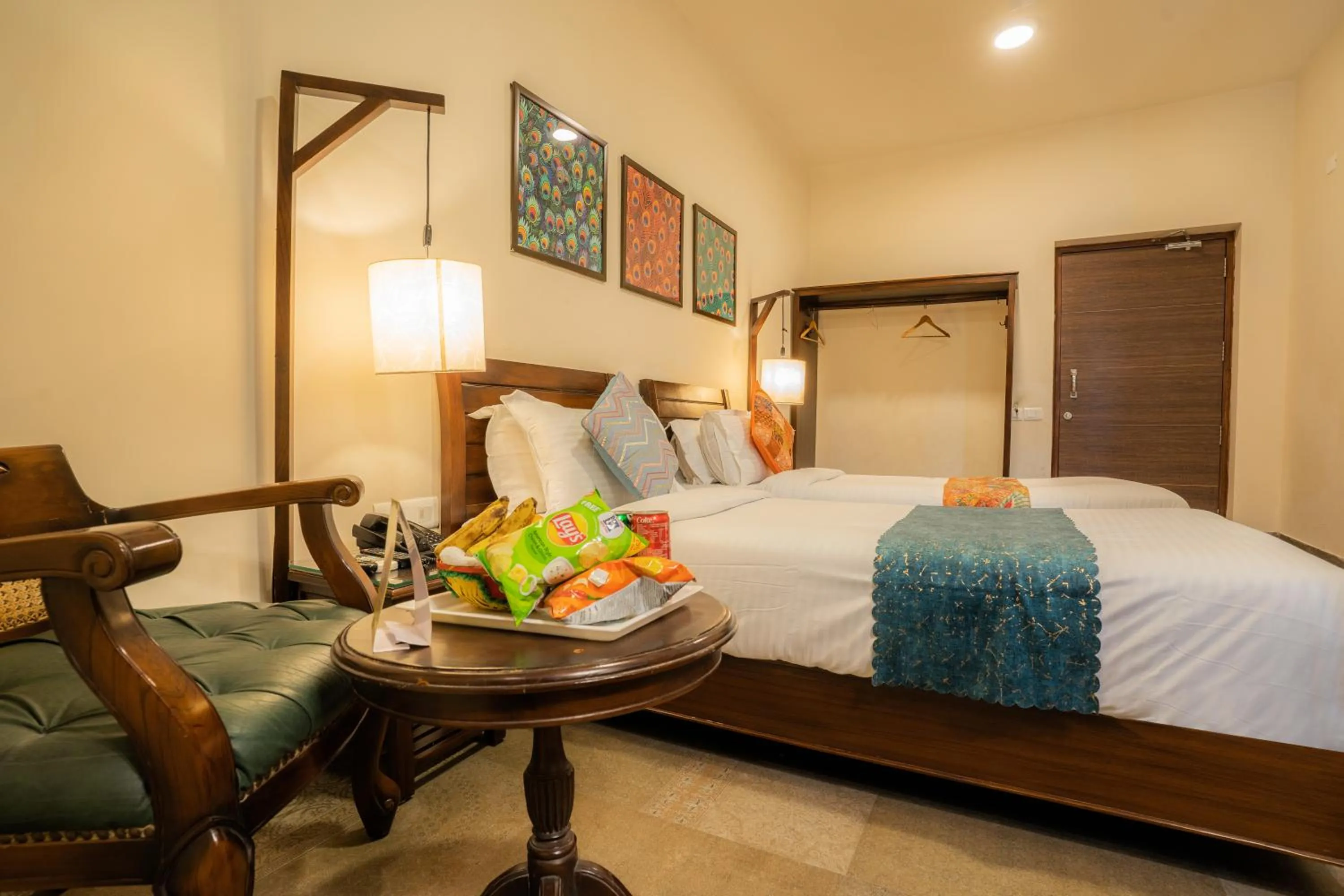 Photo of the whole room, Bed in Tripli Hotels Shambhu Villas