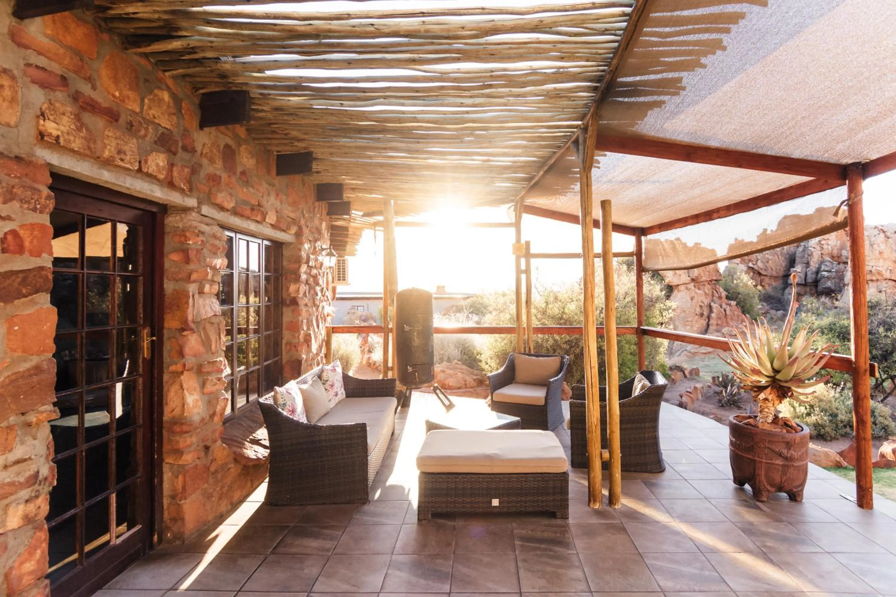 Patio in Kagga Kamma Eco Lodge & Spa