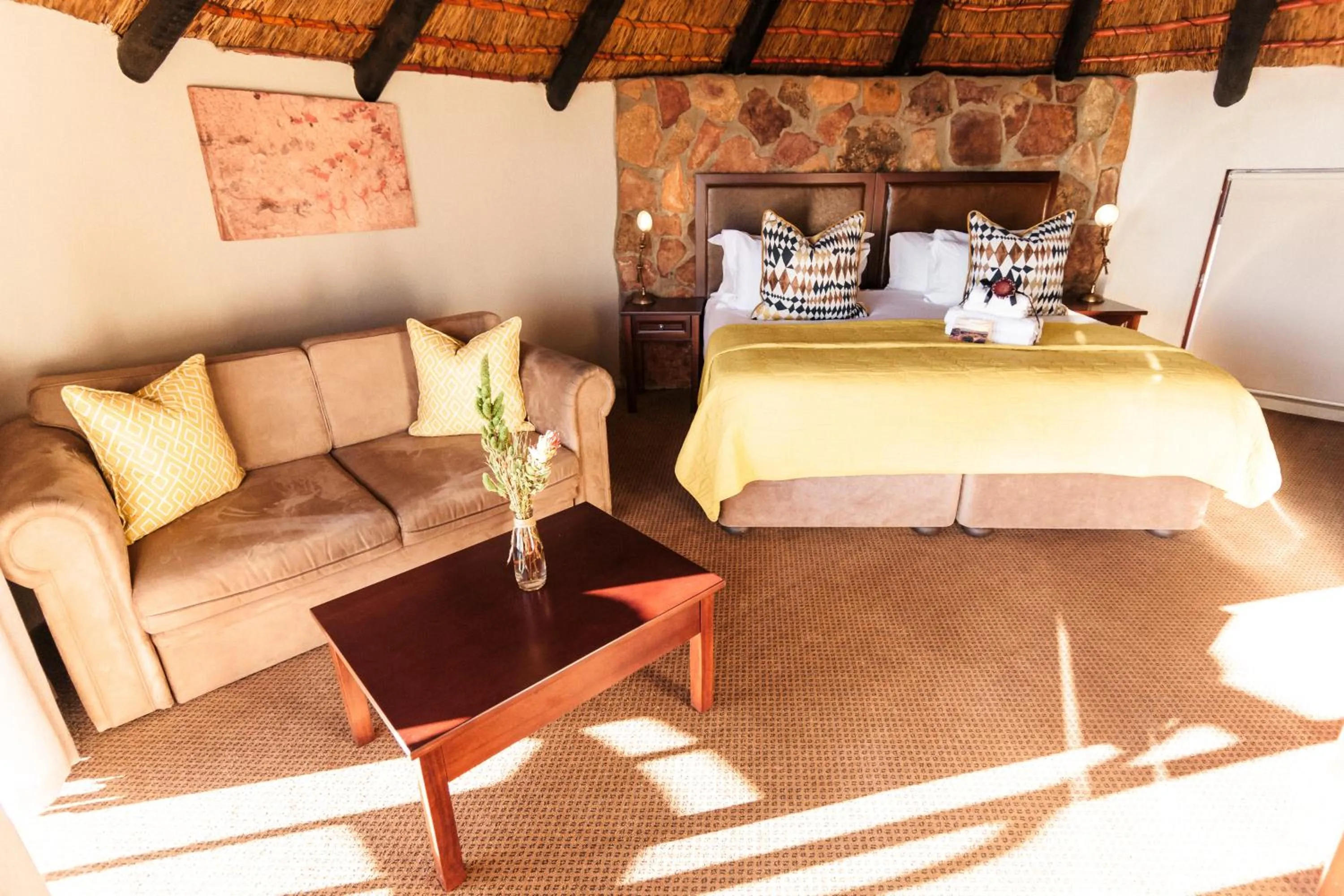 Bed in Kagga Kamma Eco Lodge & Spa