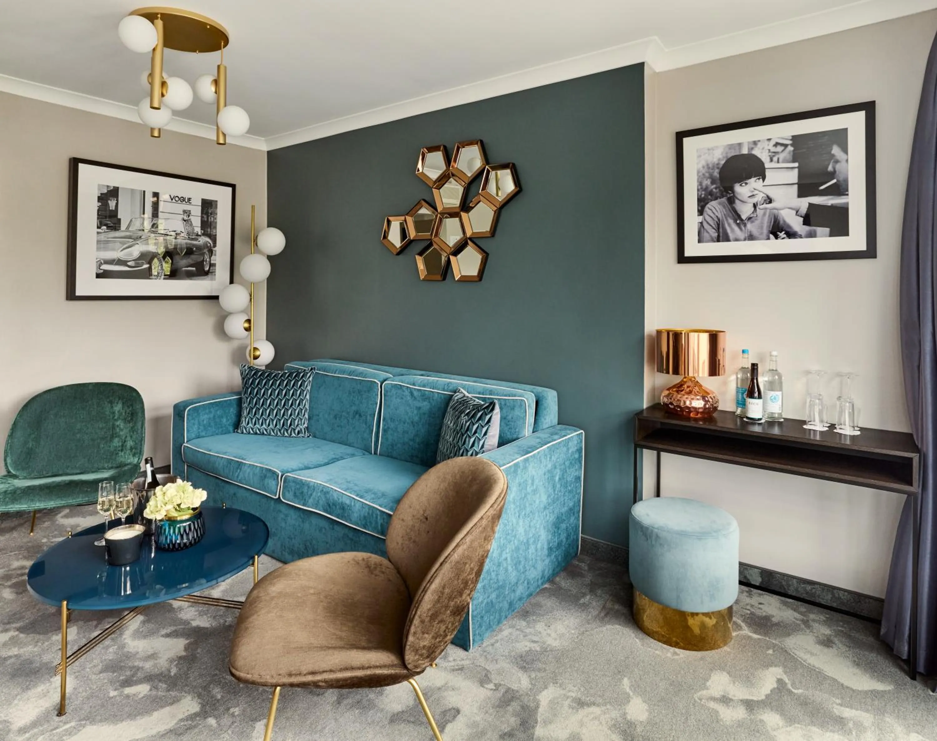 Living room in Hotel du Nord Alster - auf der Uhlenhorst - SELF CHECK-IN