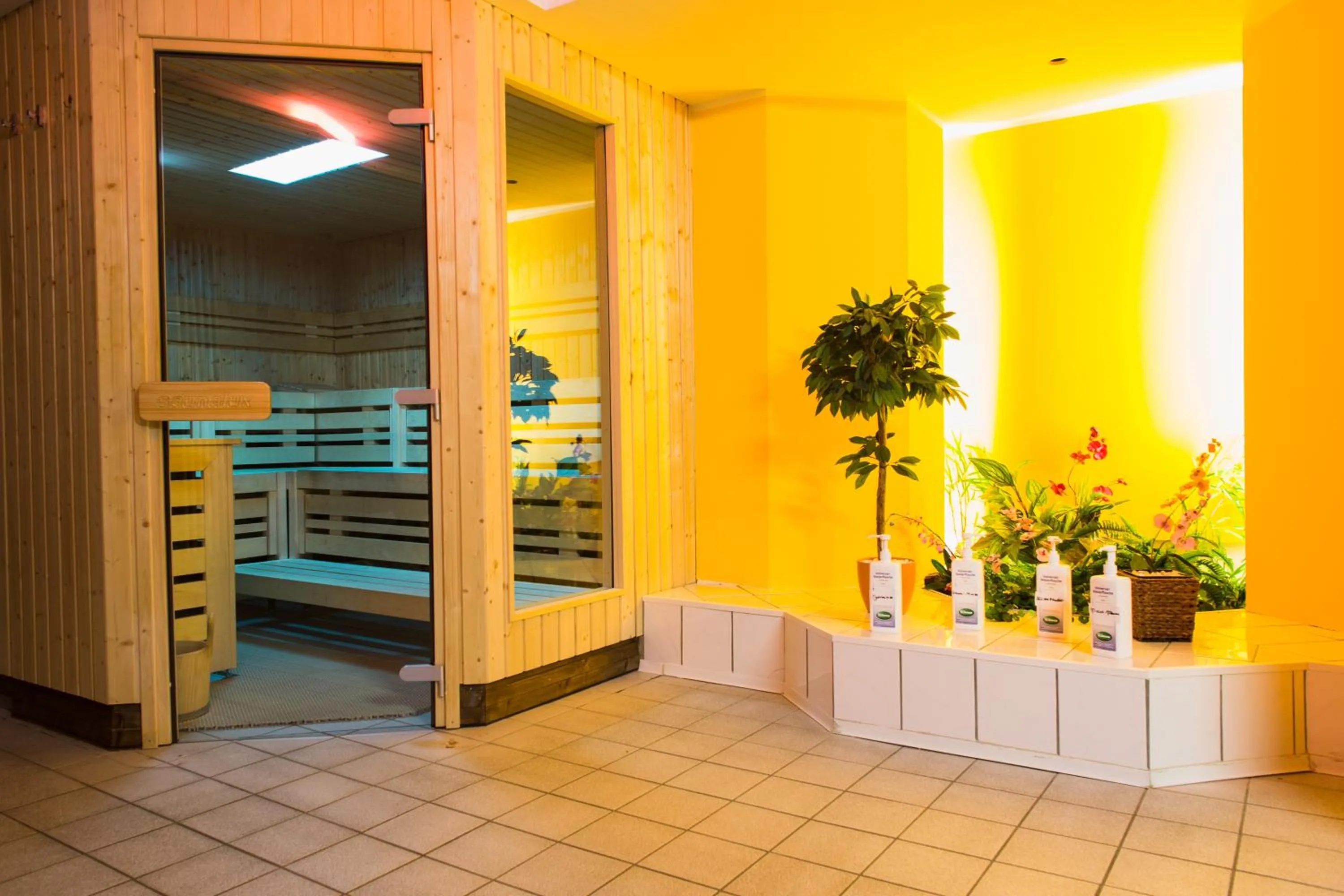 Sauna, Bed in Altwernigeröder Apparthotel