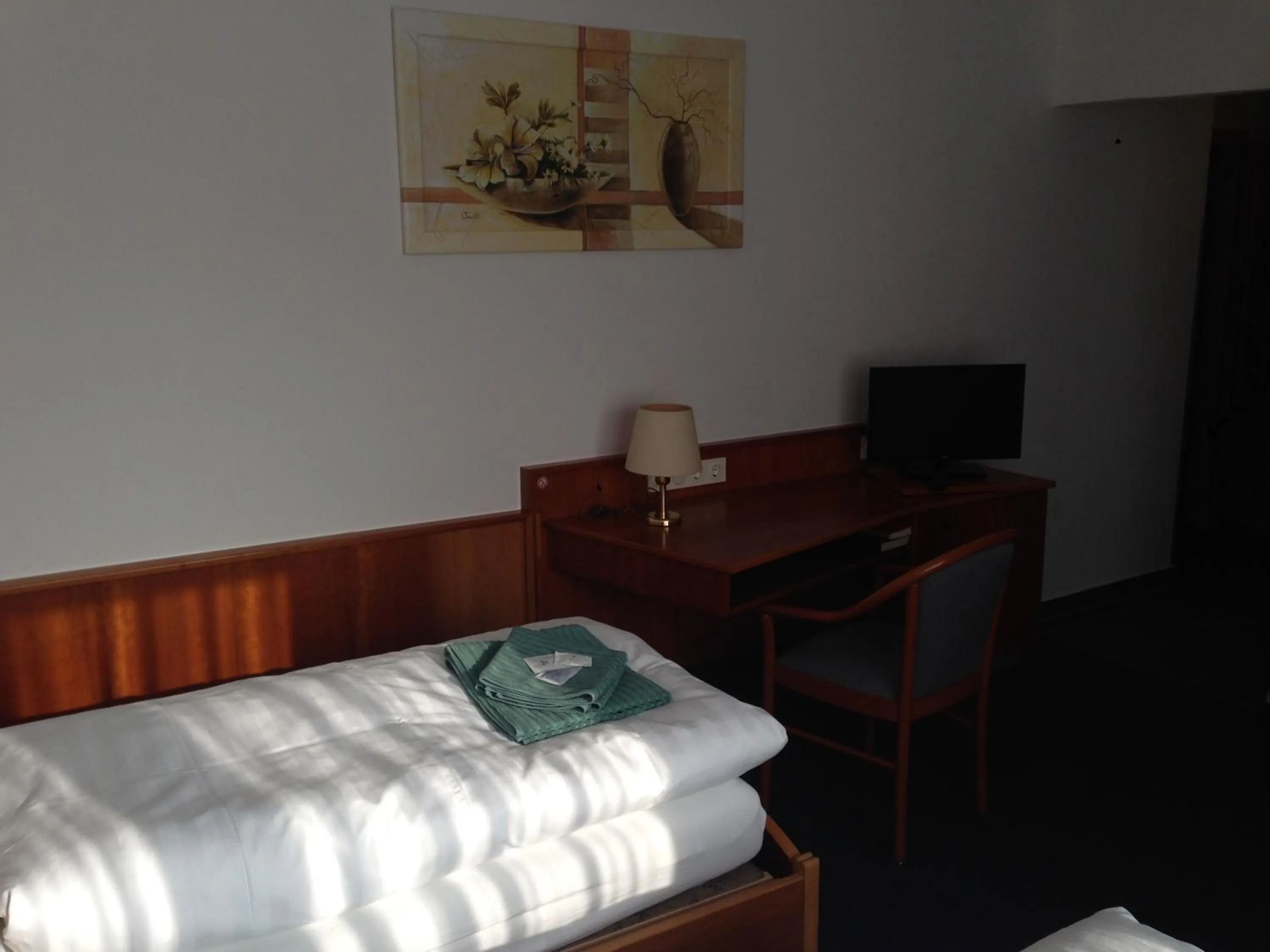 Decorative detail, Bed in Hotel & Restaurant Jägerstuben