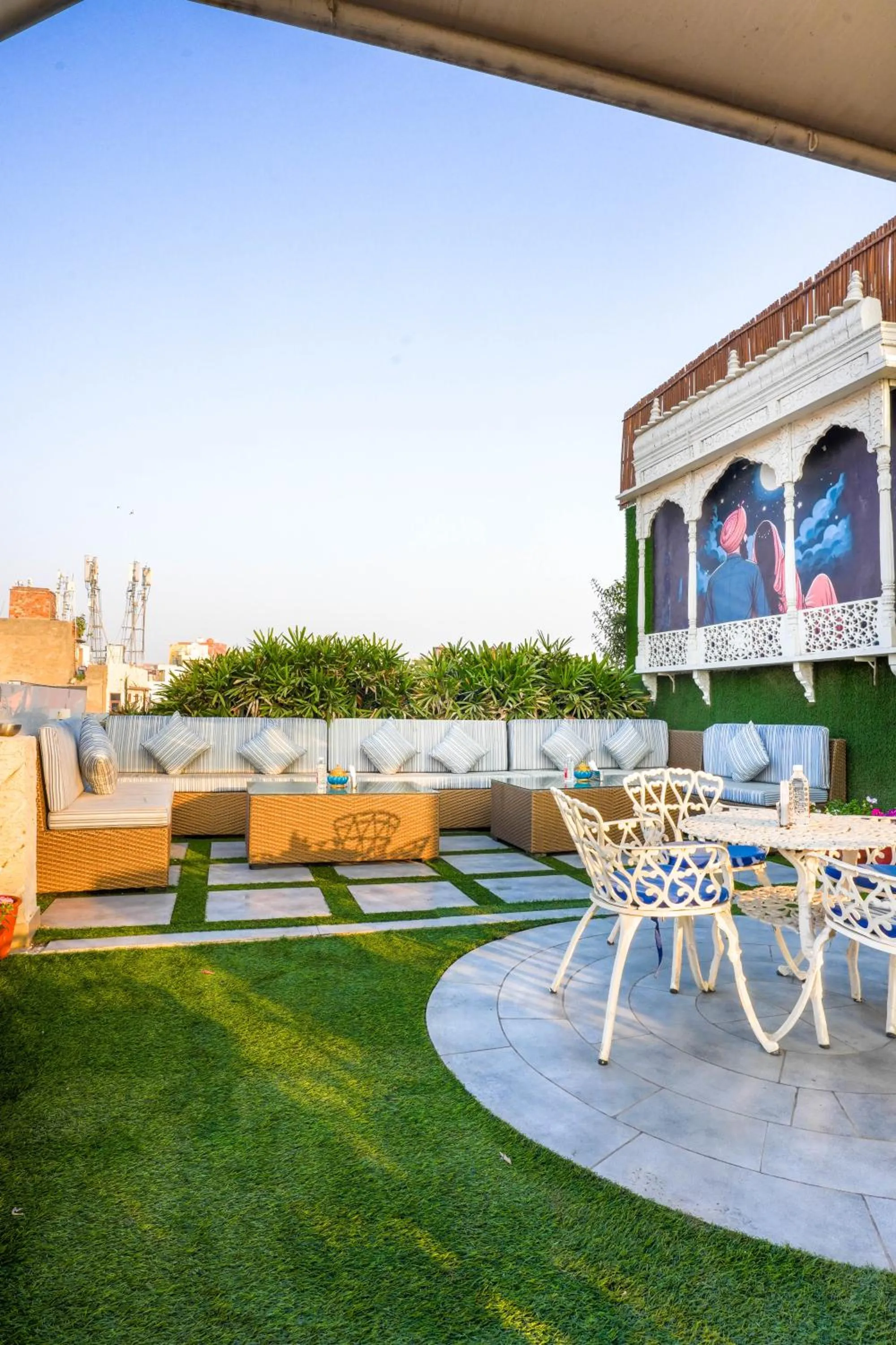 Balcony/Terrace in Stamps Golden Lagoon by Eight Continents - Opposite to Golden Temple