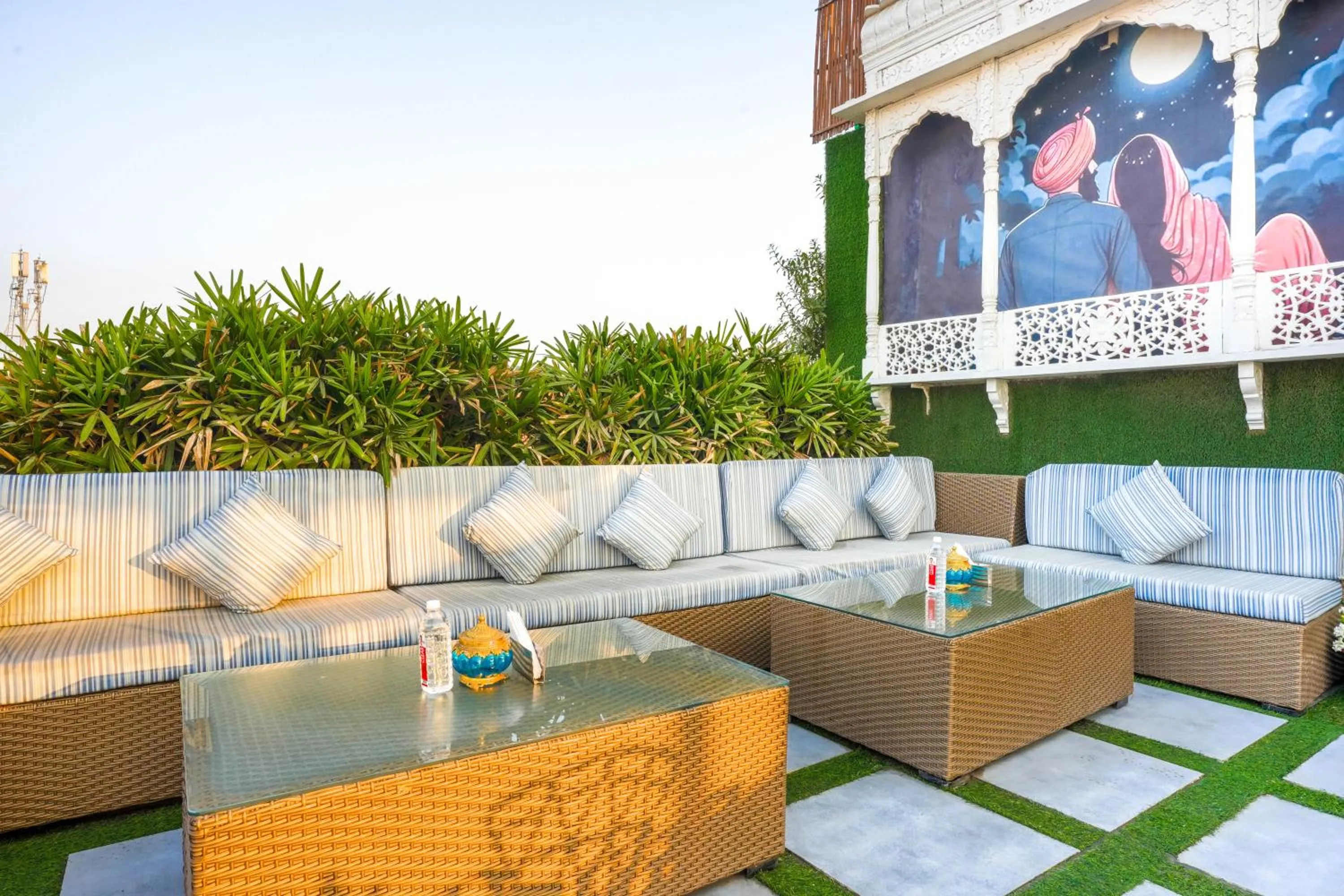 Balcony/Terrace in Stamps Golden Lagoon by Eight Continents - Opposite to Golden Temple