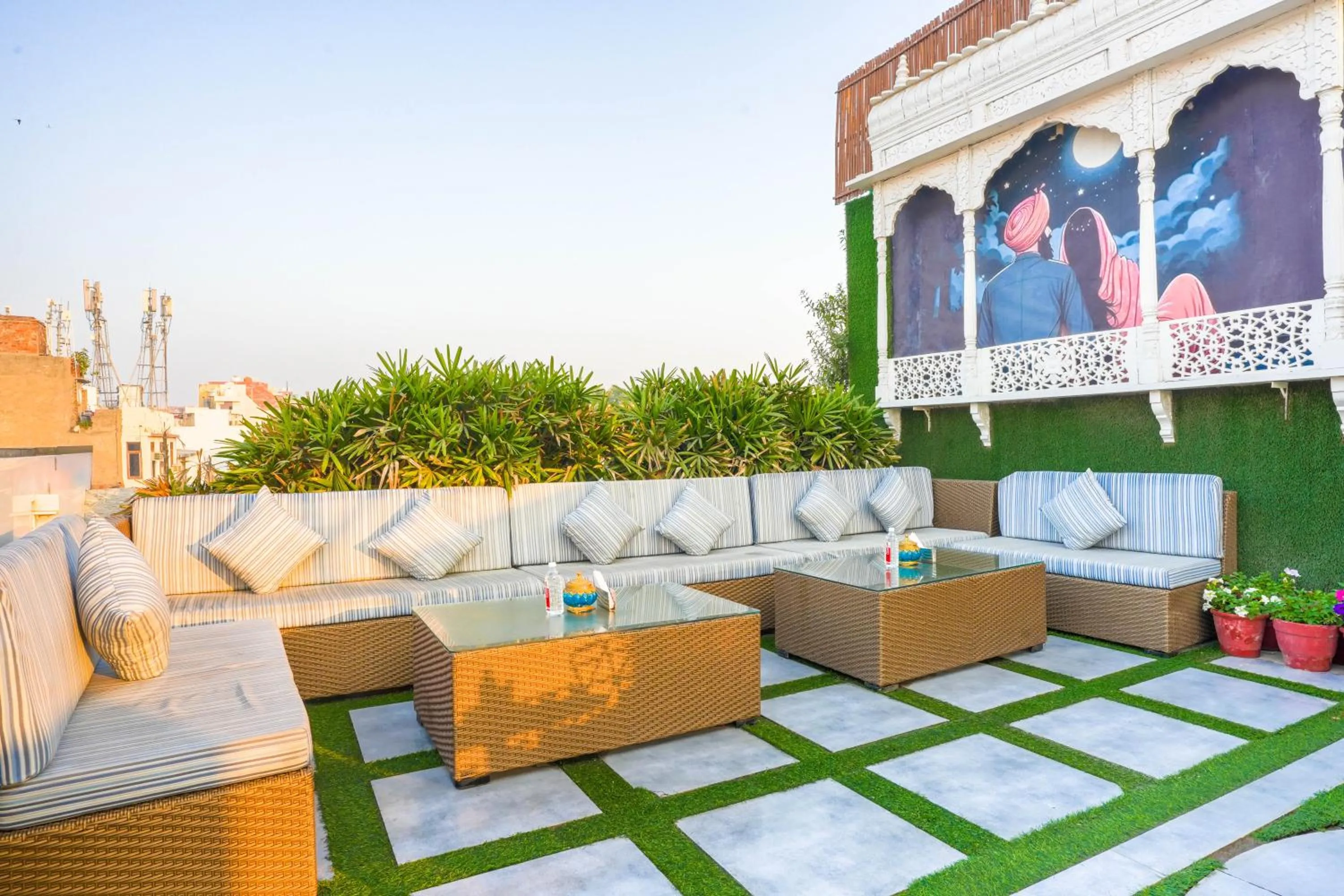 Balcony/Terrace in Stamps Golden Lagoon by Eight Continents - Opposite to Golden Temple