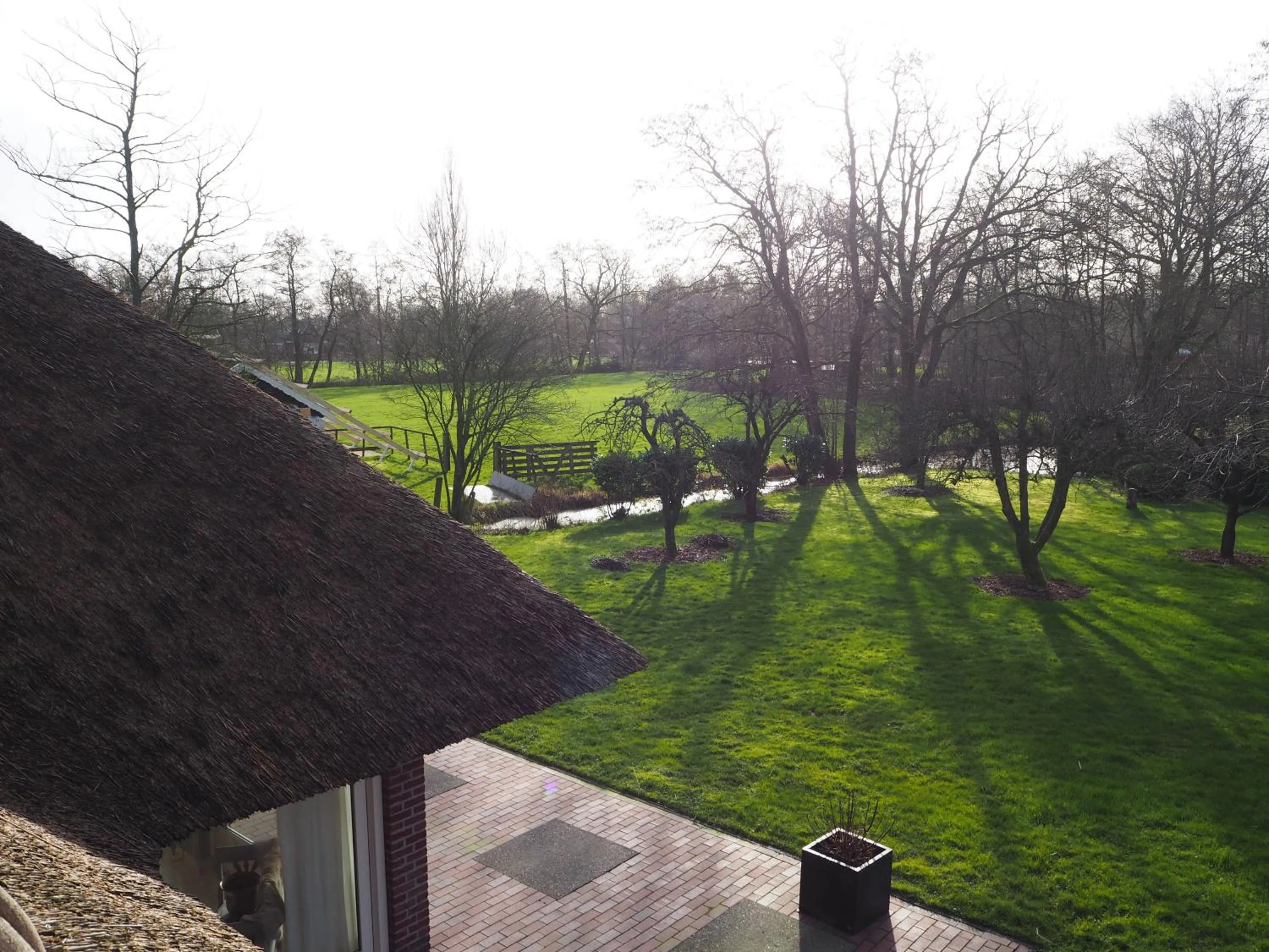 Garden view in Bed & Brochje Burgum