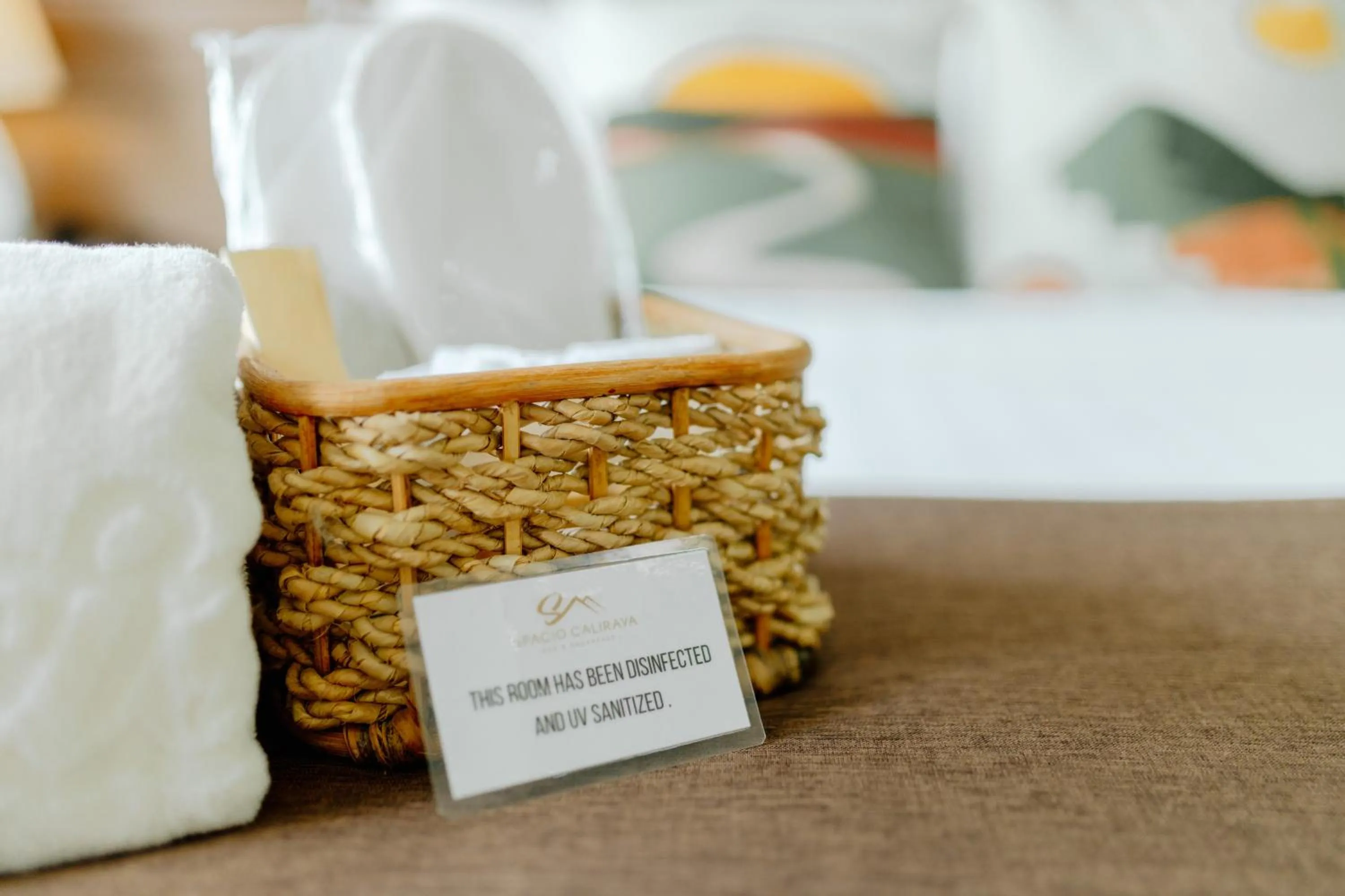 towels in Spacio Caliraya Bed & Breakfast