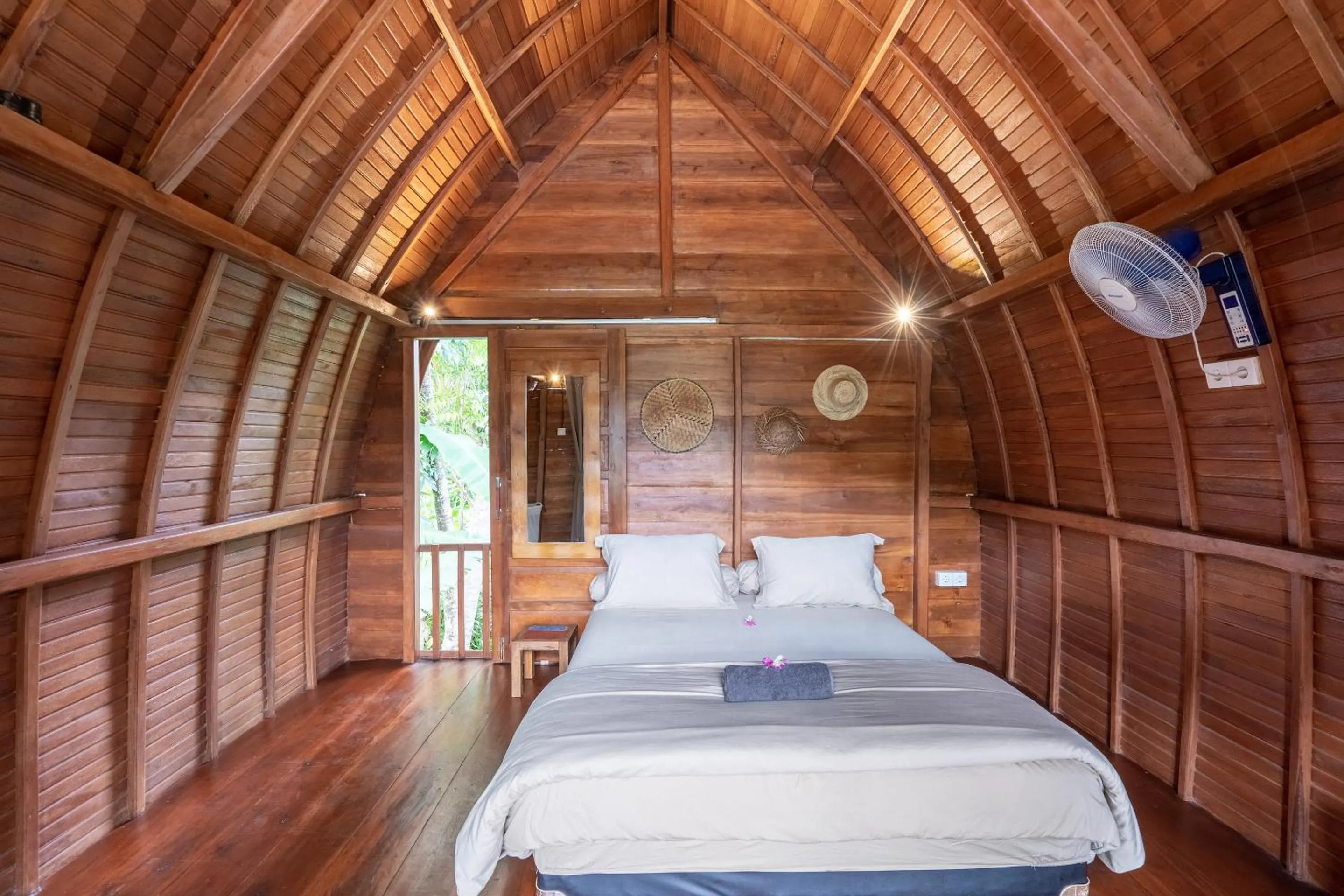 Bed in Pondok Carik Villa Manggis