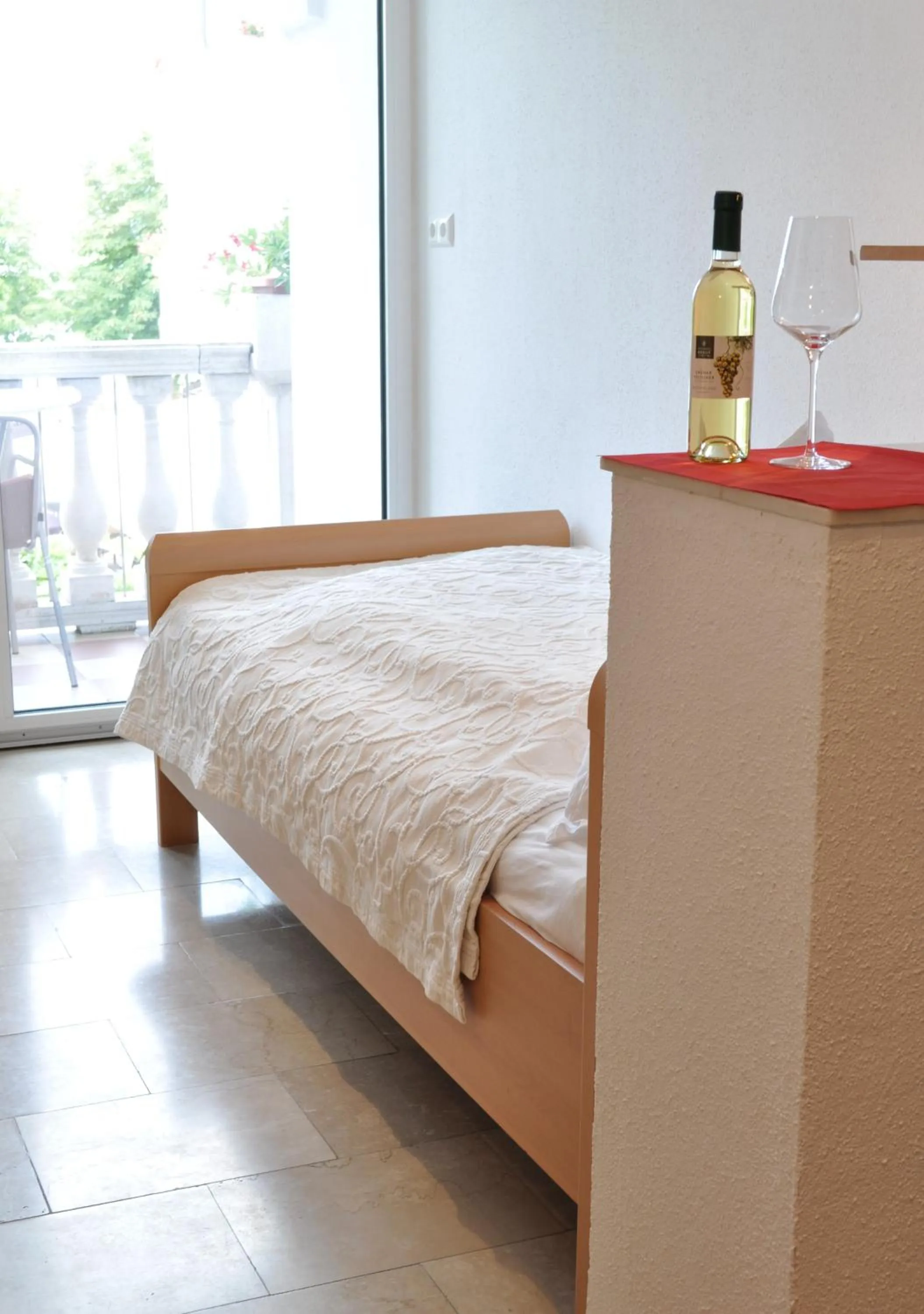 Bed in Seehotel Herlinde