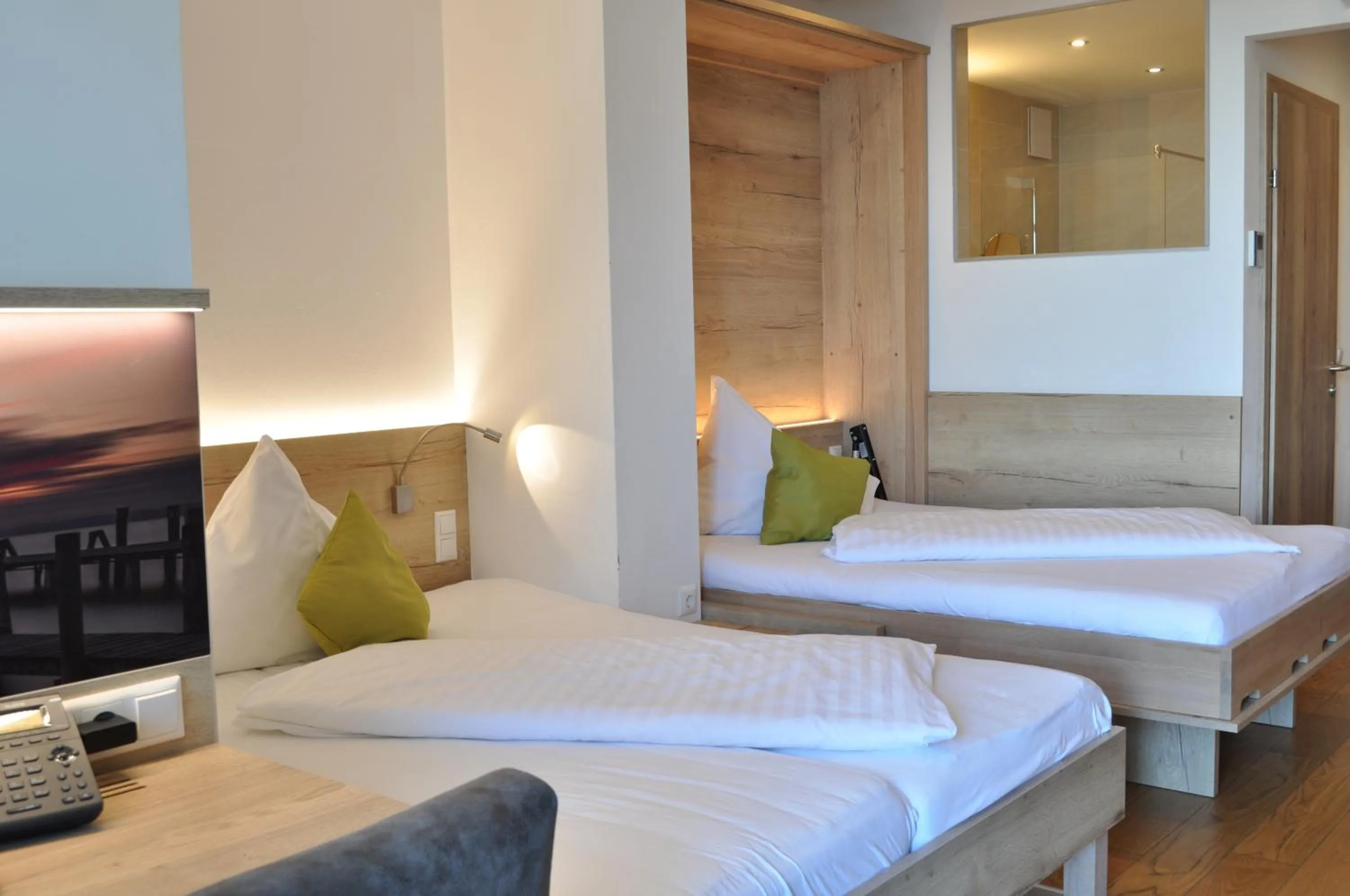 Bed in Seehotel Herlinde