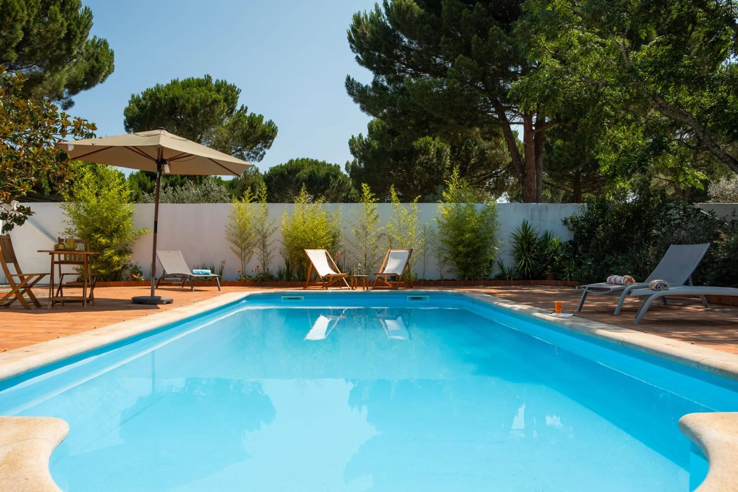 Pool view in AmendoeirasHouse-SustainableLiving