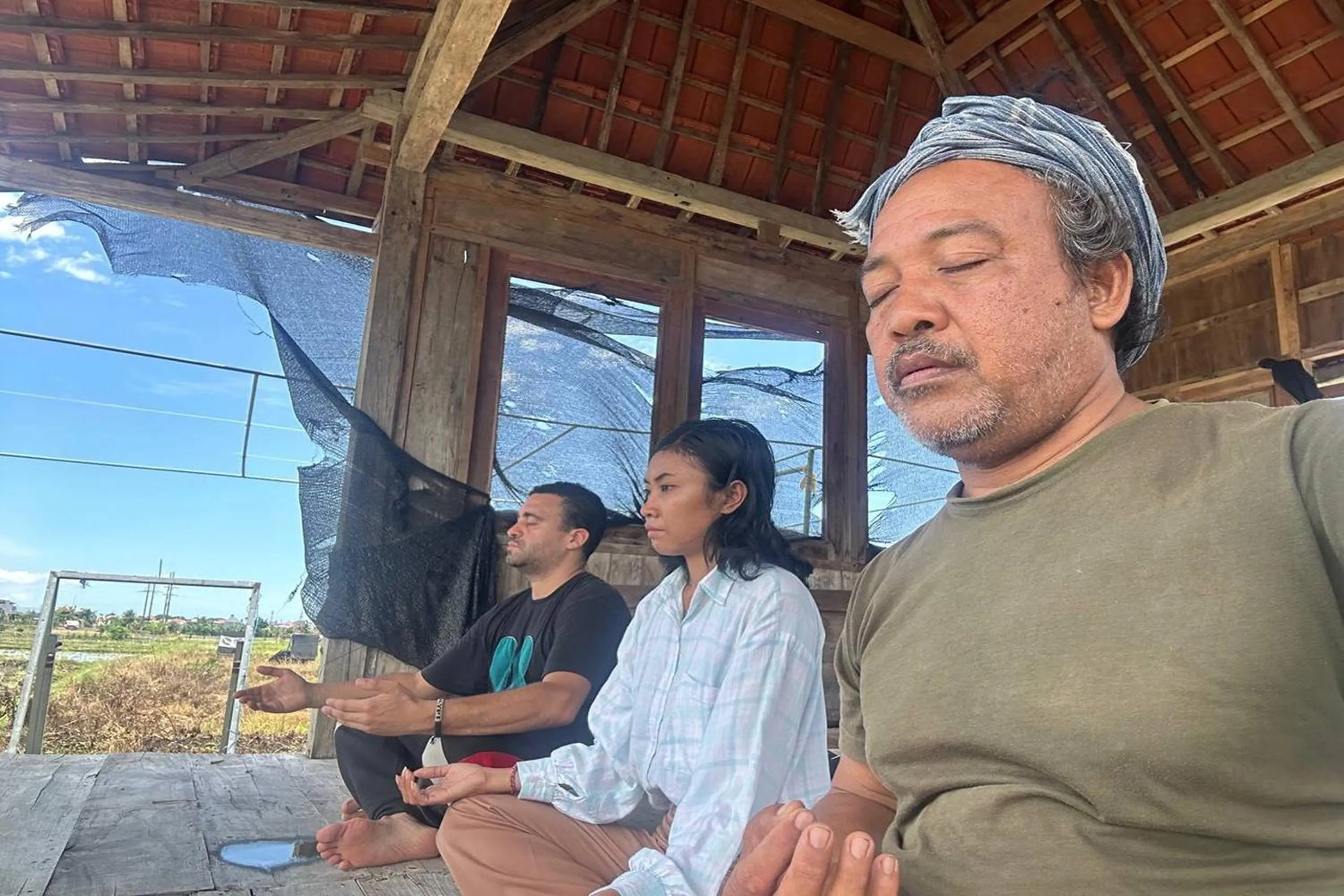 group of guests in Bali Eco Living Yoga Healing Meditation and Retreat Center