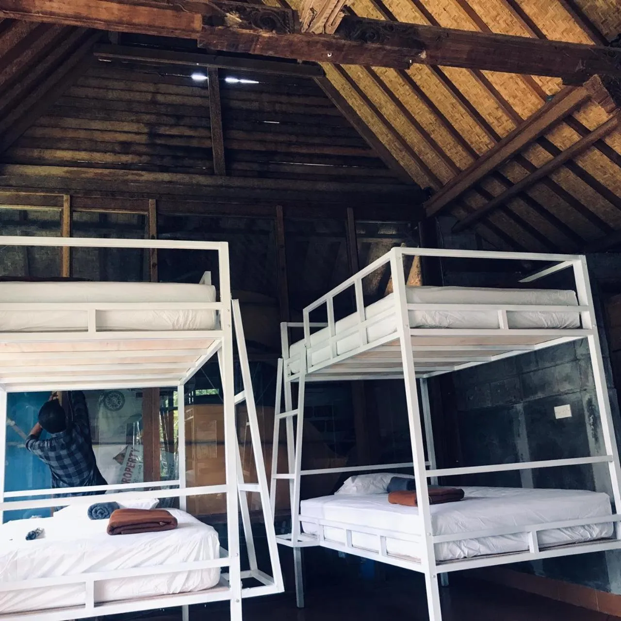 bunk bed in Bali Eco Living Yoga Healing Meditation and Retreat Center