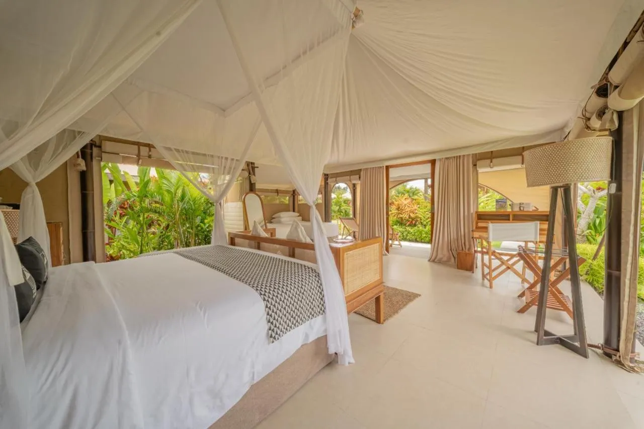 View (from property/room), Bed in Bali Beach Glamping