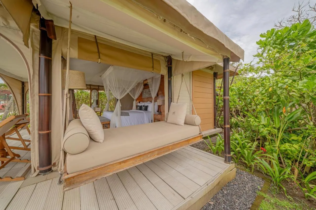Patio in Bali Beach Glamping