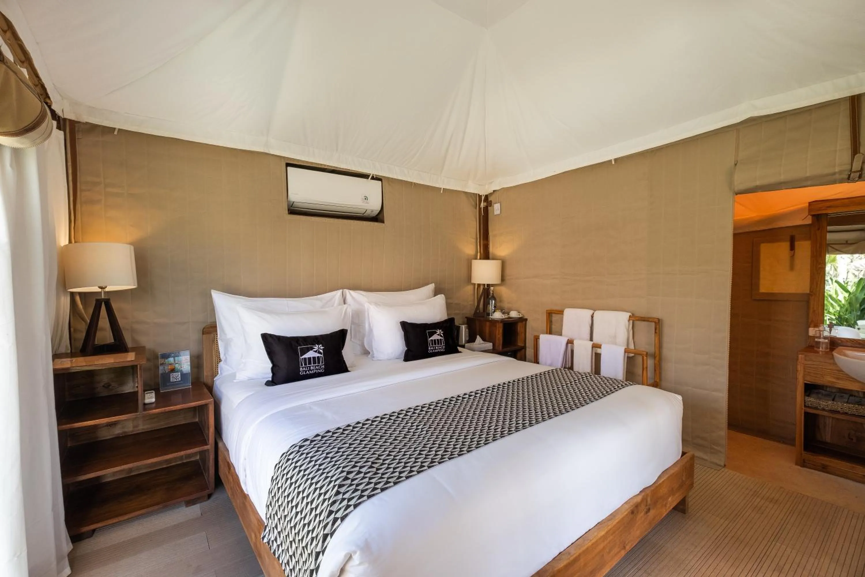 Property building, Bed in Bali Beach Glamping