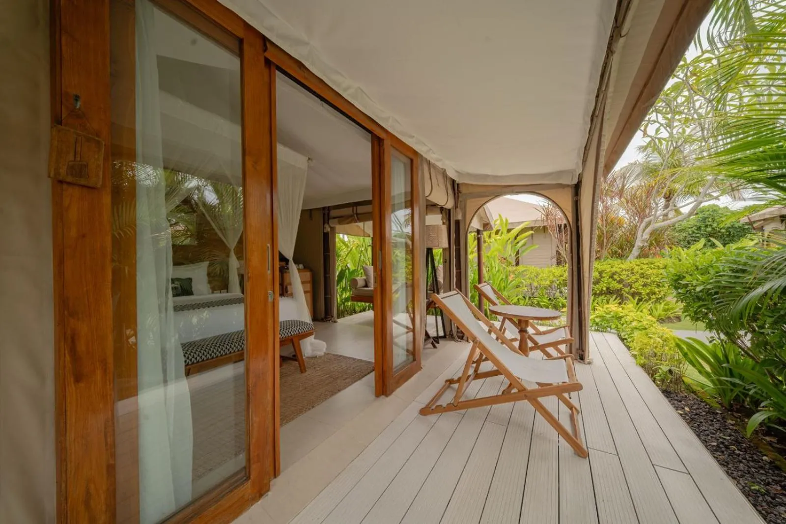 Patio in Bali Beach Glamping