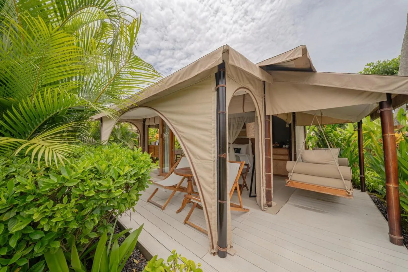 Patio in Bali Beach Glamping